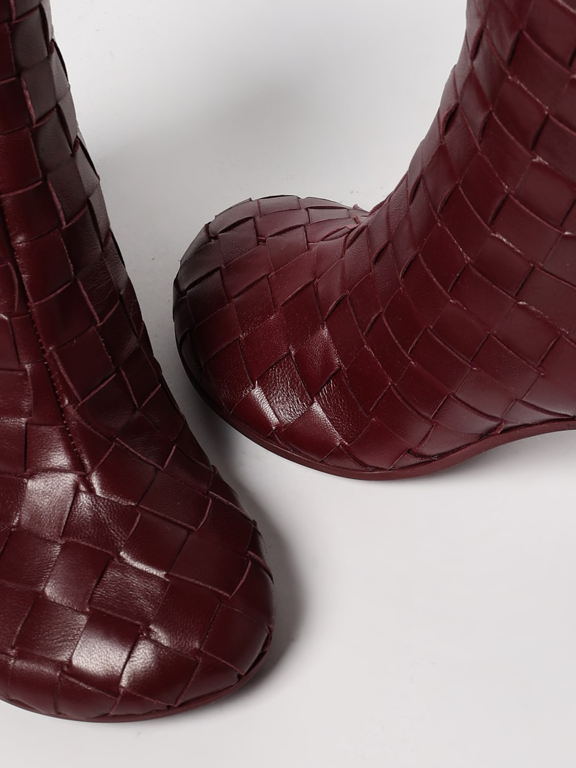 BOTTEGA VENETA STIEFEL: Stiefel damen Bottega Veneta, Weinrot - Img 4
