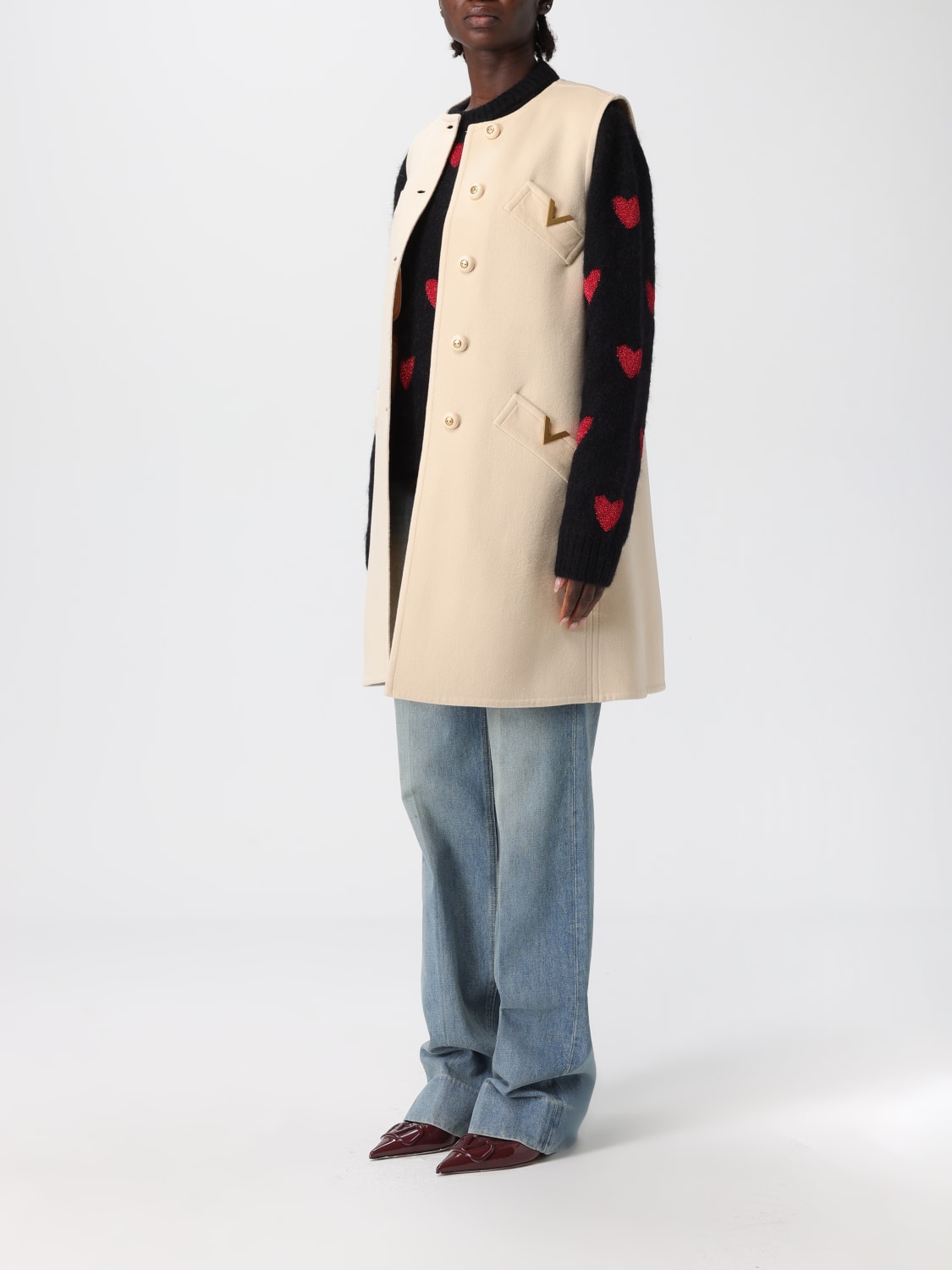 VALENTINO GILET: Veste femme Valentino, Beige - Img 4
