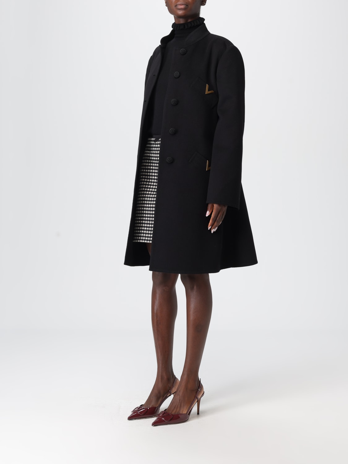 VALENTINO COAT: Coat woman Valentino, Black - Img 4