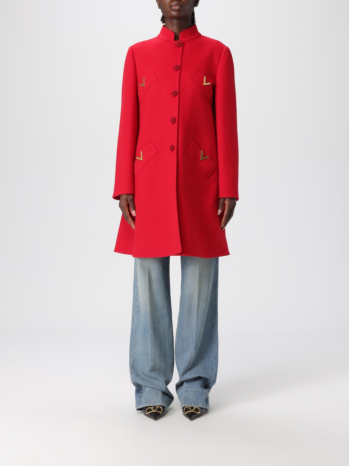 VALENTINO MANTEL: Mantel damen Valentino, Rot - Img 1