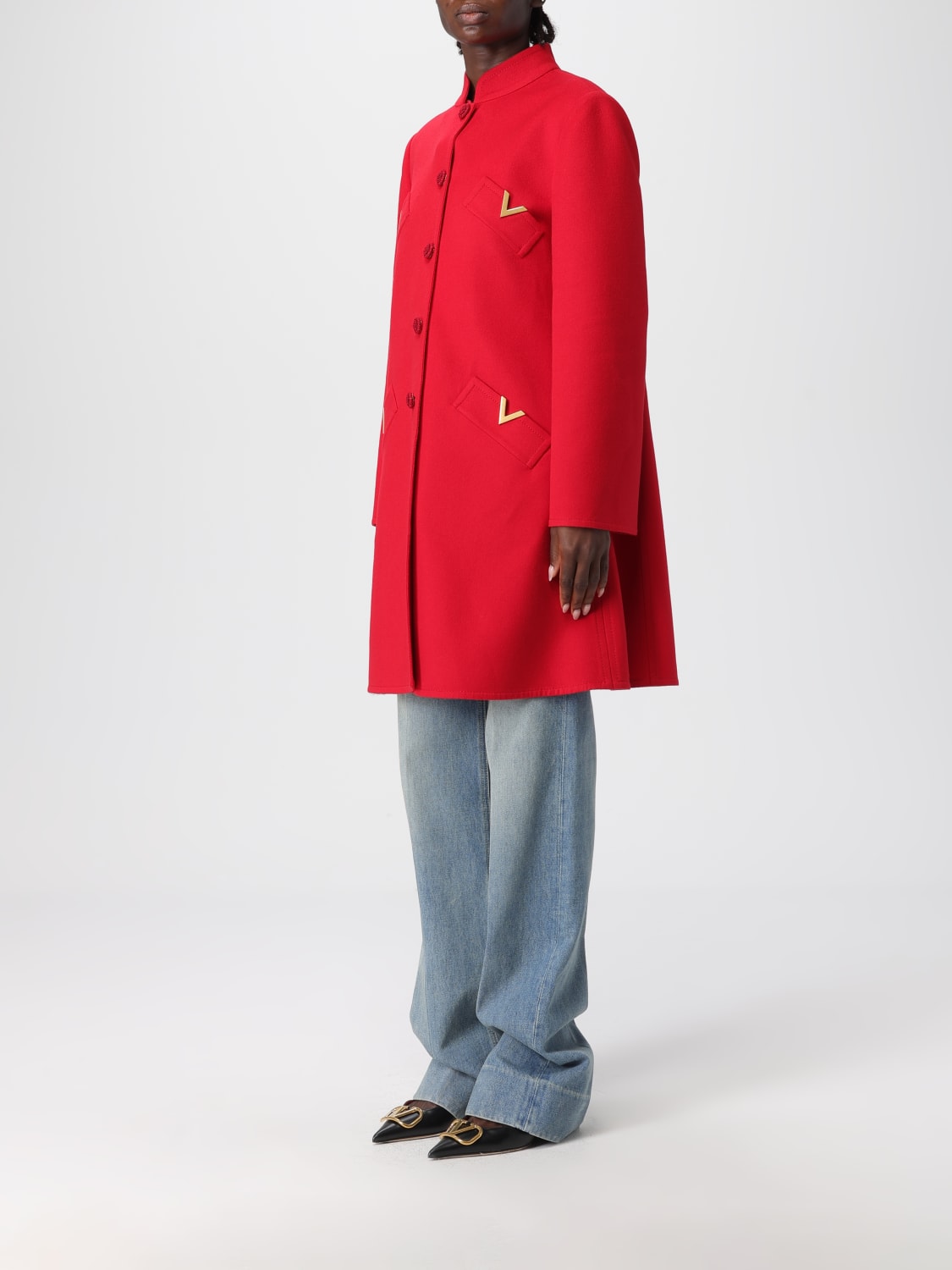 VALENTINO MANTEL: Mantel damen Valentino, Rot - Img 4