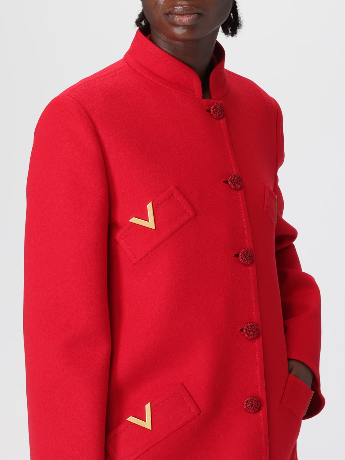 VALENTINO MANTEL: Mantel damen Valentino, Rot - Img 5