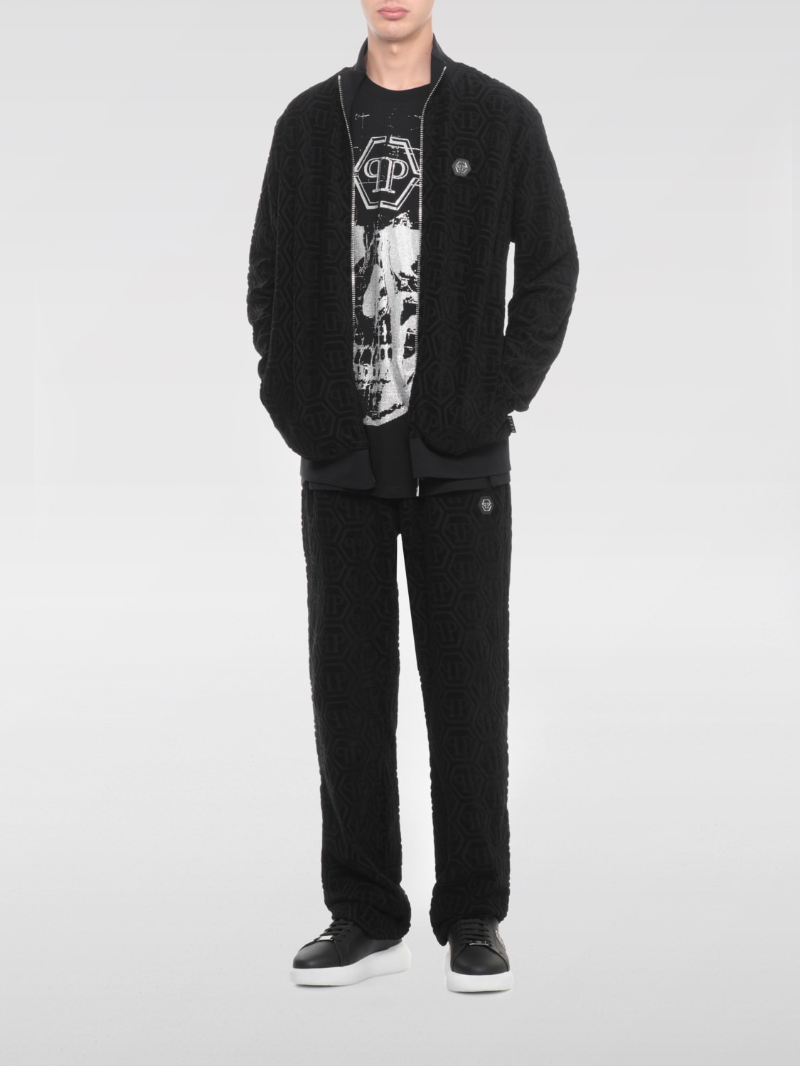 PHILIPP PLEIN T恤: T恤 男士 Philipp Plein, 黑色 - Img 2