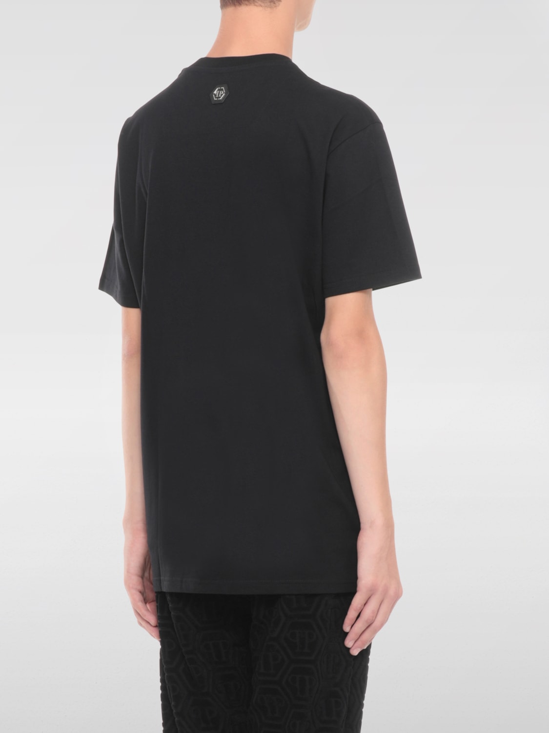 PHILIPP PLEIN T恤: T恤 男士 Philipp Plein, 黑色 - Img 3