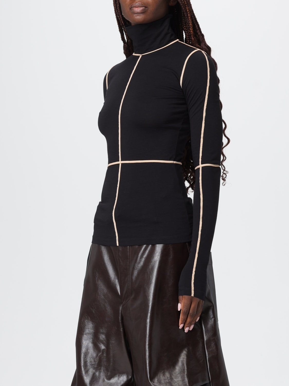 MM6 MAISON MARGIELA TOP: Bodysuit woman Mm6 Maison Margiela, Black - Img 4