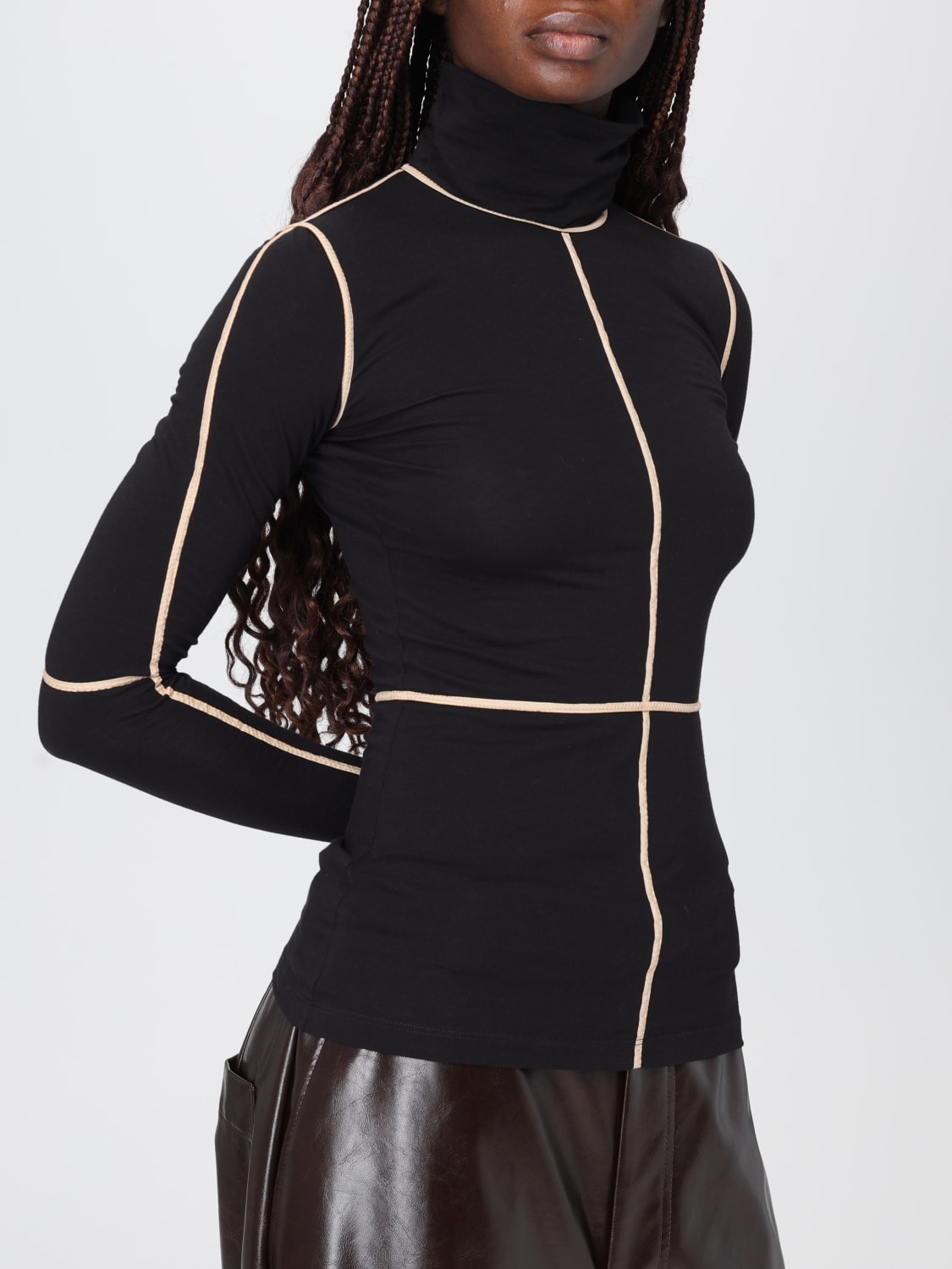 MM6 MAISON MARGIELA TOP: Bodysuit woman Mm6 Maison Margiela, Black - Img 5