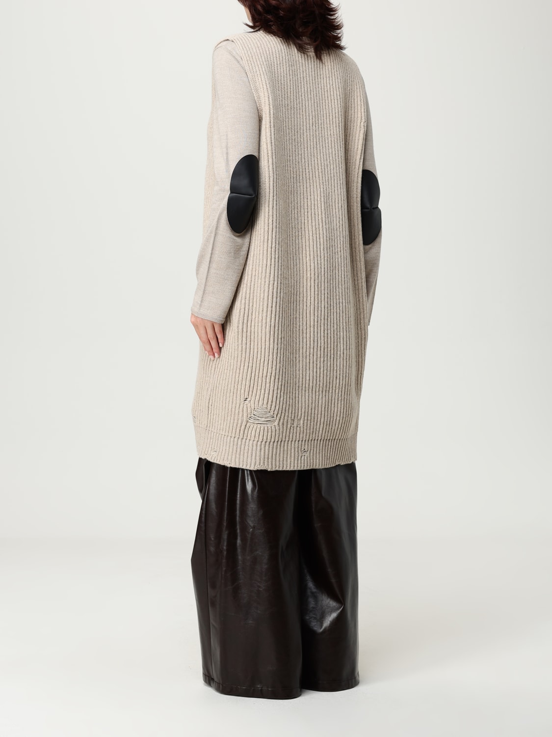 MM6 MAISON MARGIELA SWEATER: Jacket woman Mm6 Maison Margiela, Beige - Img 3