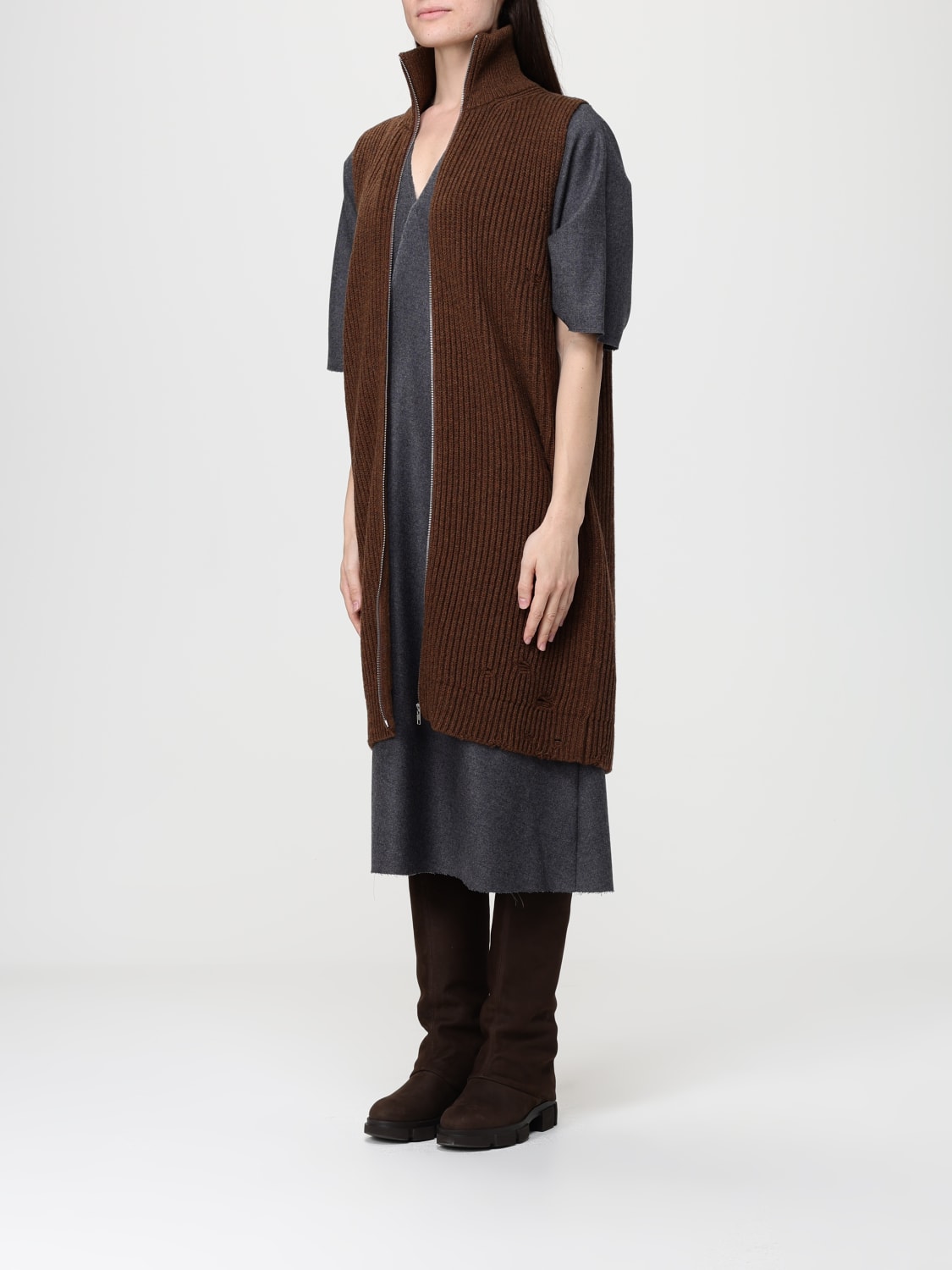 MM6 MAISON MARGIELA JERSEY: Chaqueta mujer Mm6 Maison Margiela, Marrón - Img 4