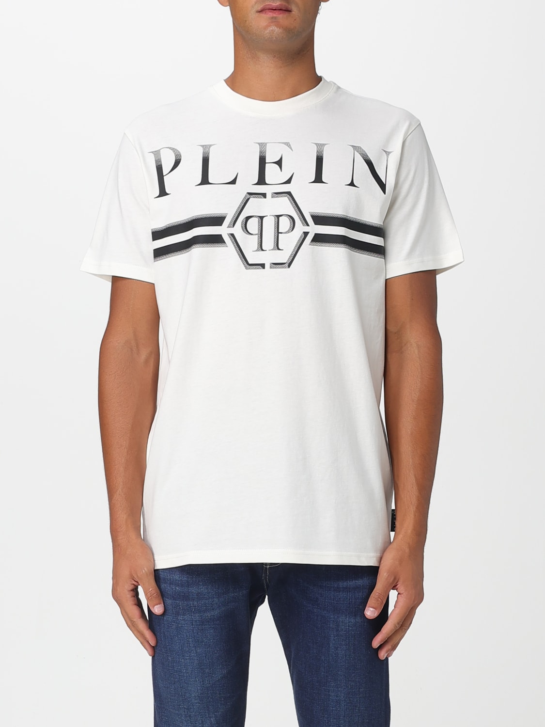 PHILIPP PLEIN T-SHIRT: T-shirt men Philipp Plein, White 1 - Img 1