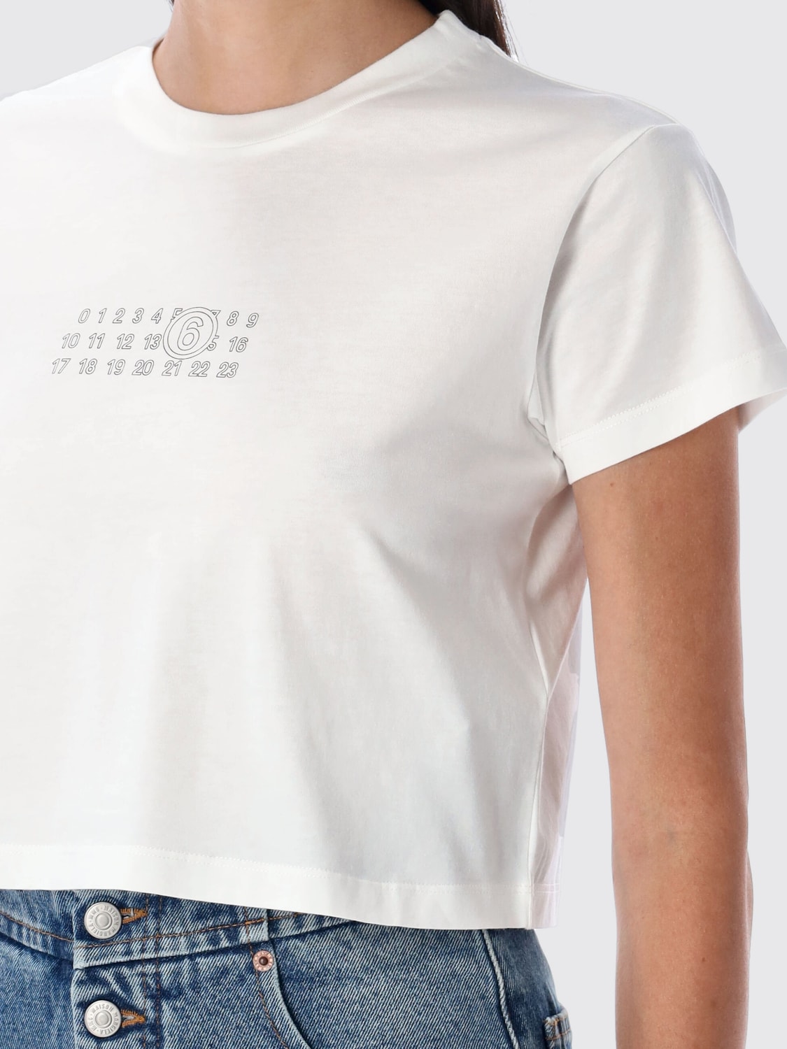MM6 MAISON MARGIELA CAMISETA: Camiseta mujer Mm6 Maison Margiela, Blanco - Img 3