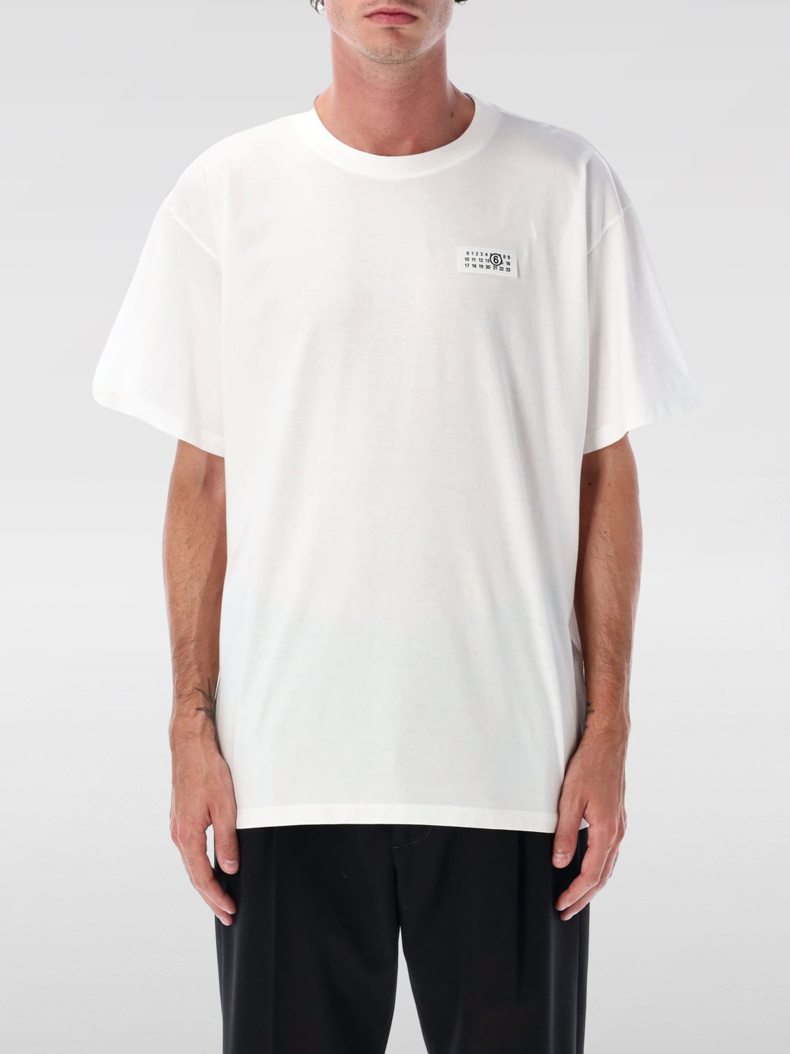 MM6 MAISON MARGIELA T-SHIRT: T-shirt men Mm6 Maison Margiela, White - Img 1