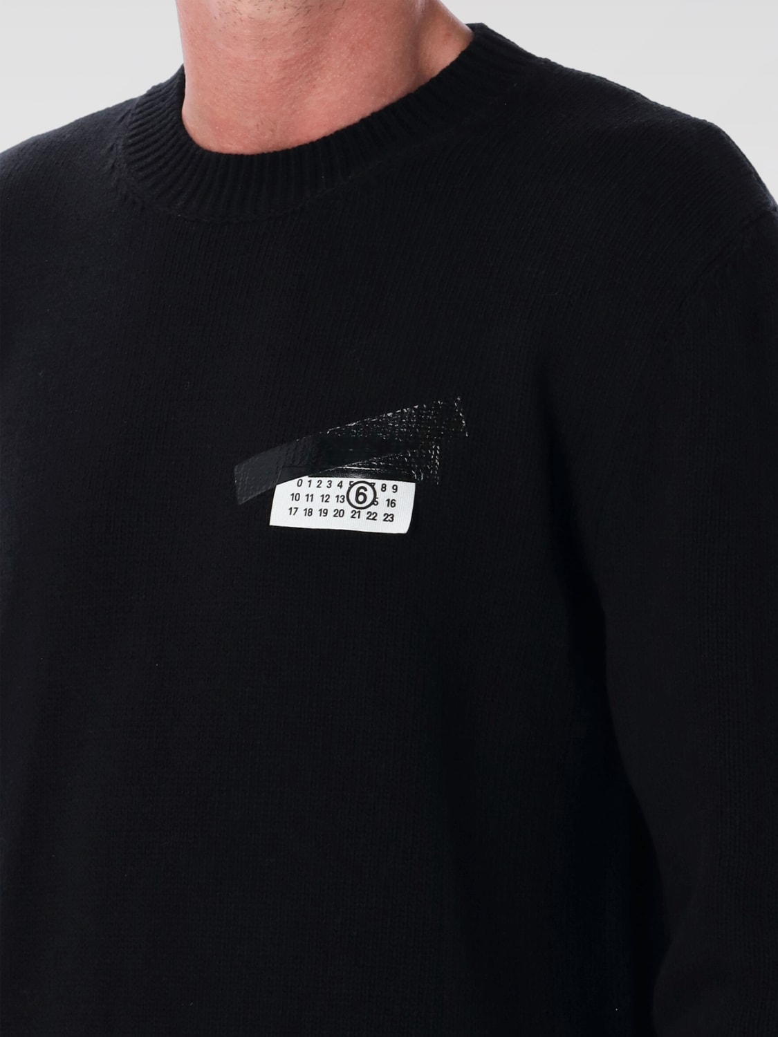 MM6 MAISON MARGIELA PULL: Pull homme Mm6 Maison Margiela, Noir - Img 3