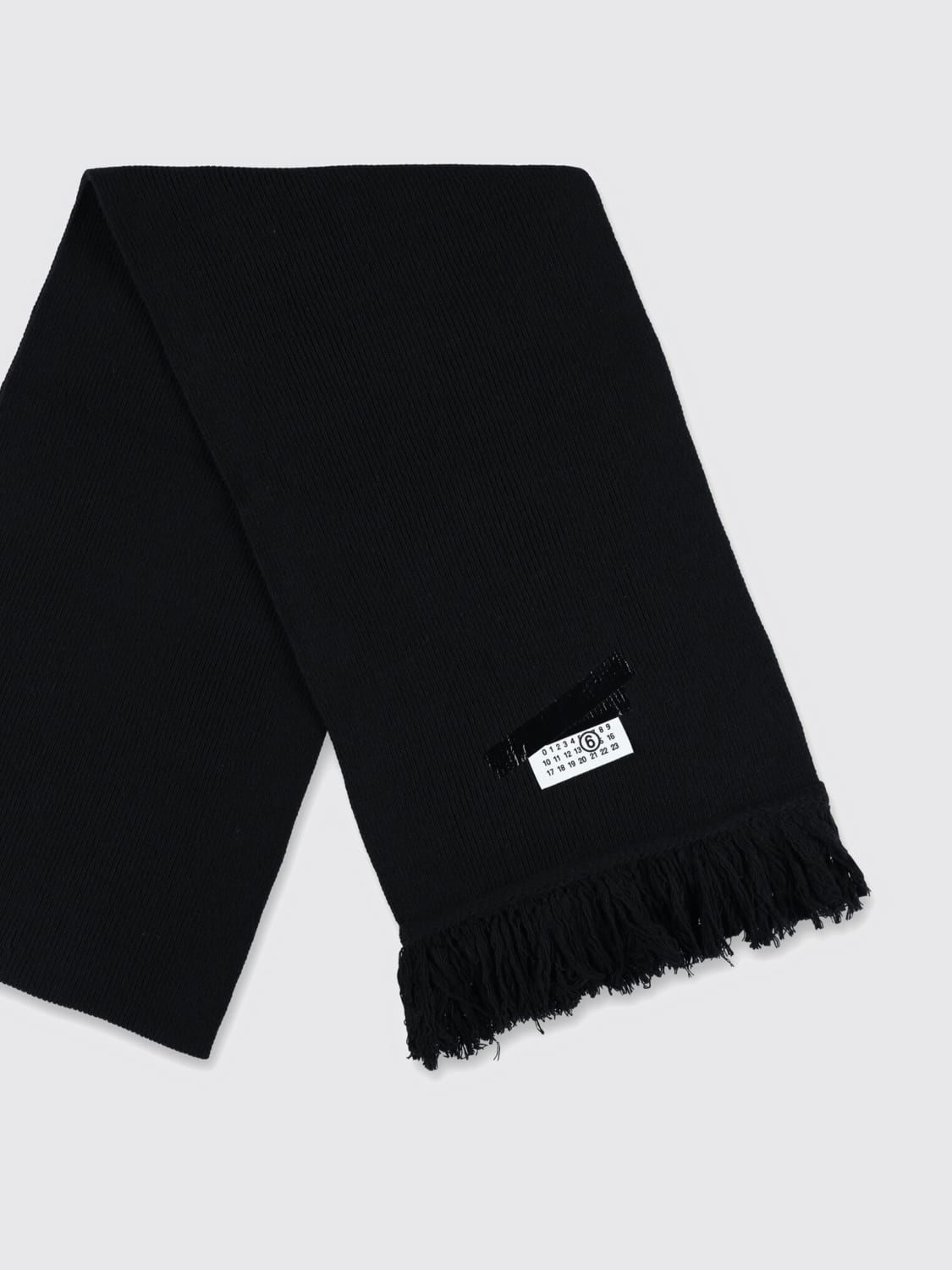 MM6 MAISON MARGIELA SCARF: Scarf men Mm6 Maison Margiela, Black - Img 2