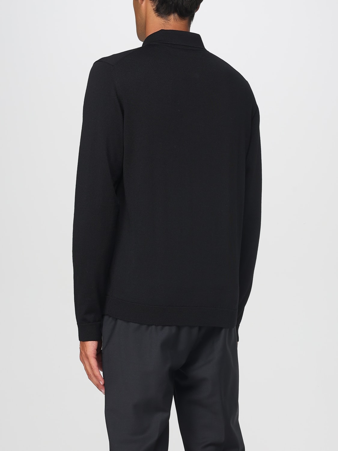 ROBERTO COLLINA POLO: Pullover herren Roberto Collina, Schwarz - Img 2