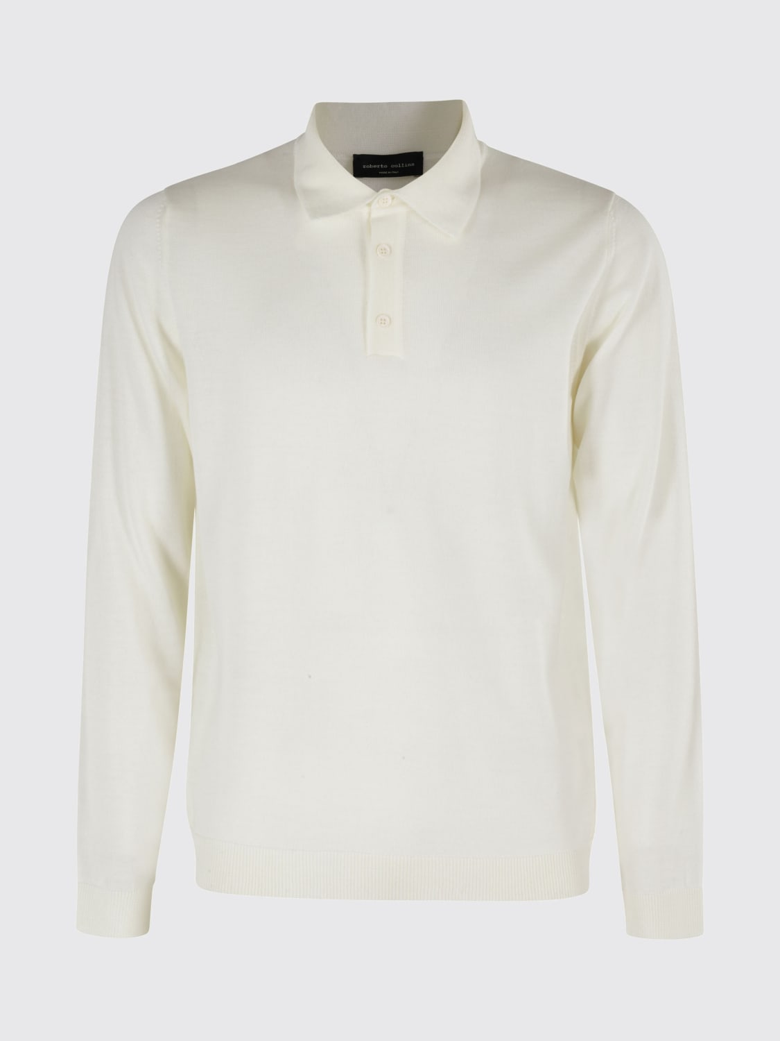 ROBERTO COLLINA POLO SHIRT: Sweater men Roberto Collina, Ecru - Img 1