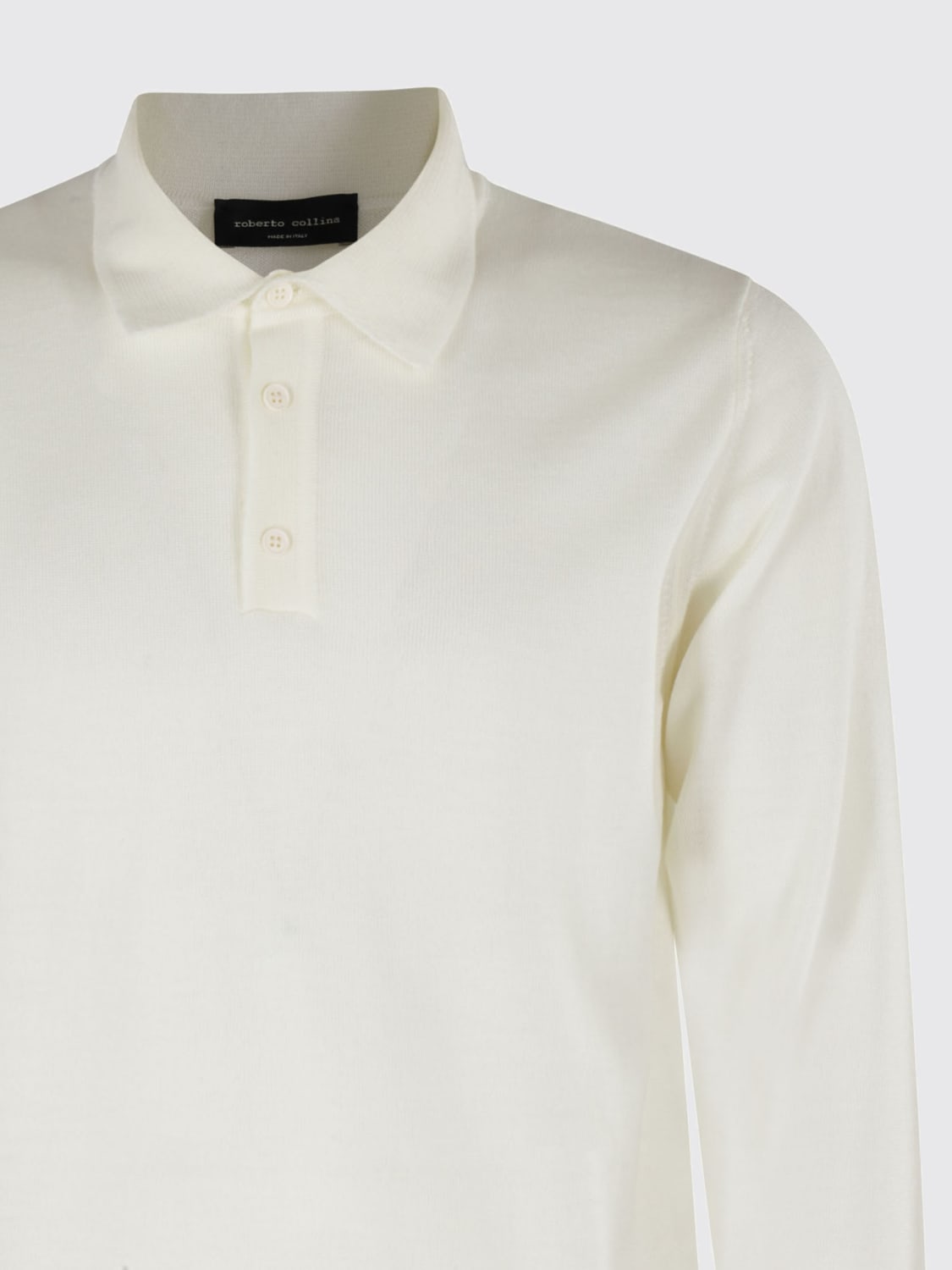 ROBERTO COLLINA POLO SHIRT: Sweater men Roberto Collina, Ecru - Img 3