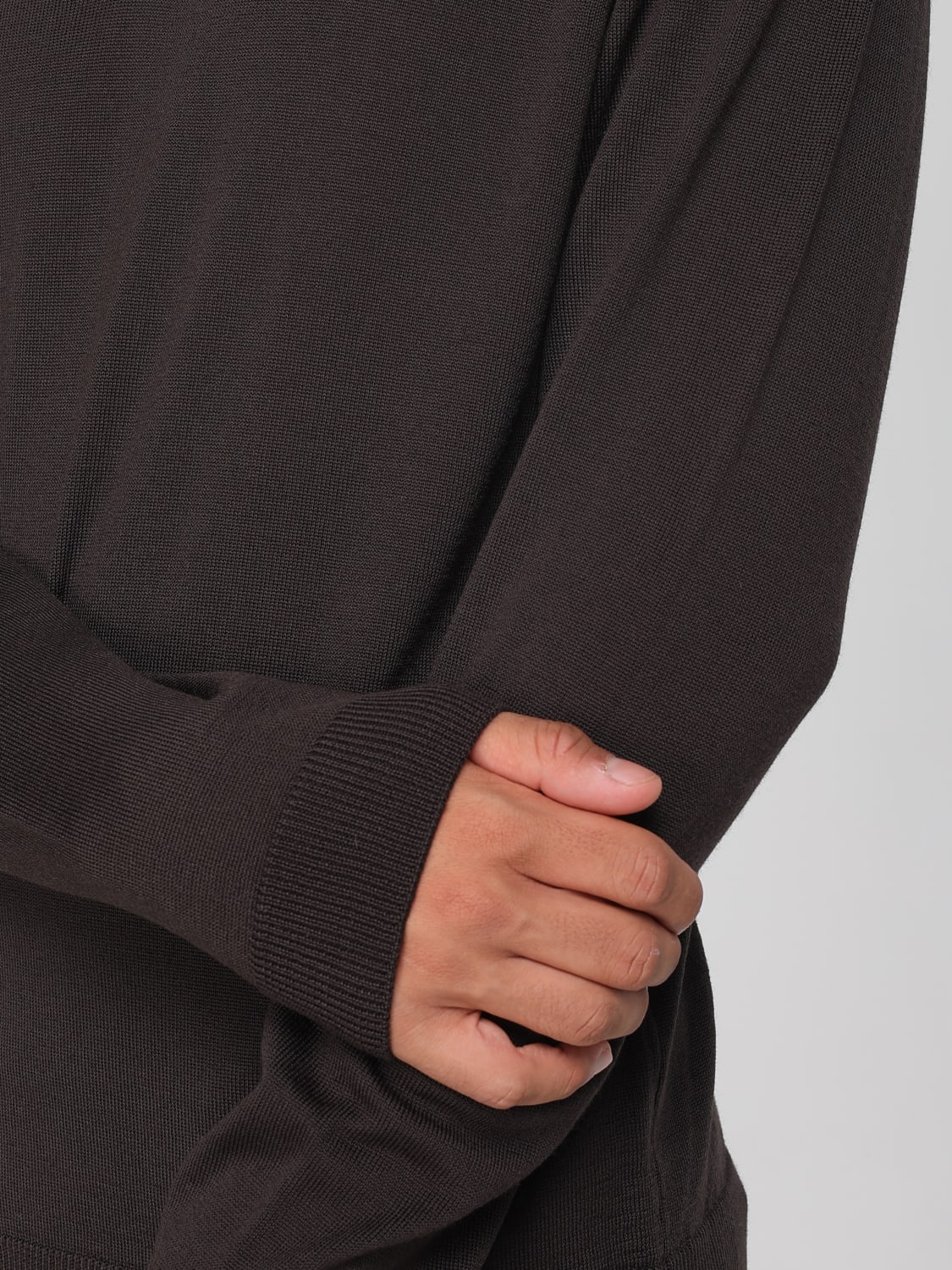 ROBERTO COLLINA POLO: Pullover herren Roberto Collina, Braun - Img 3