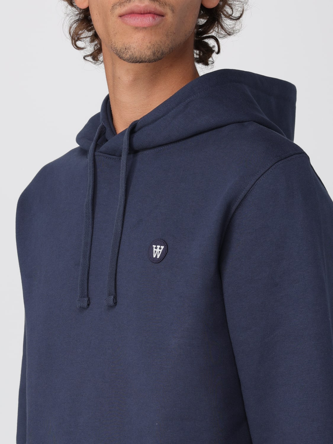 WOOD WOOD SUDADERA: Jersey hombre Wood Wood, Azul Oscuro - Img 3