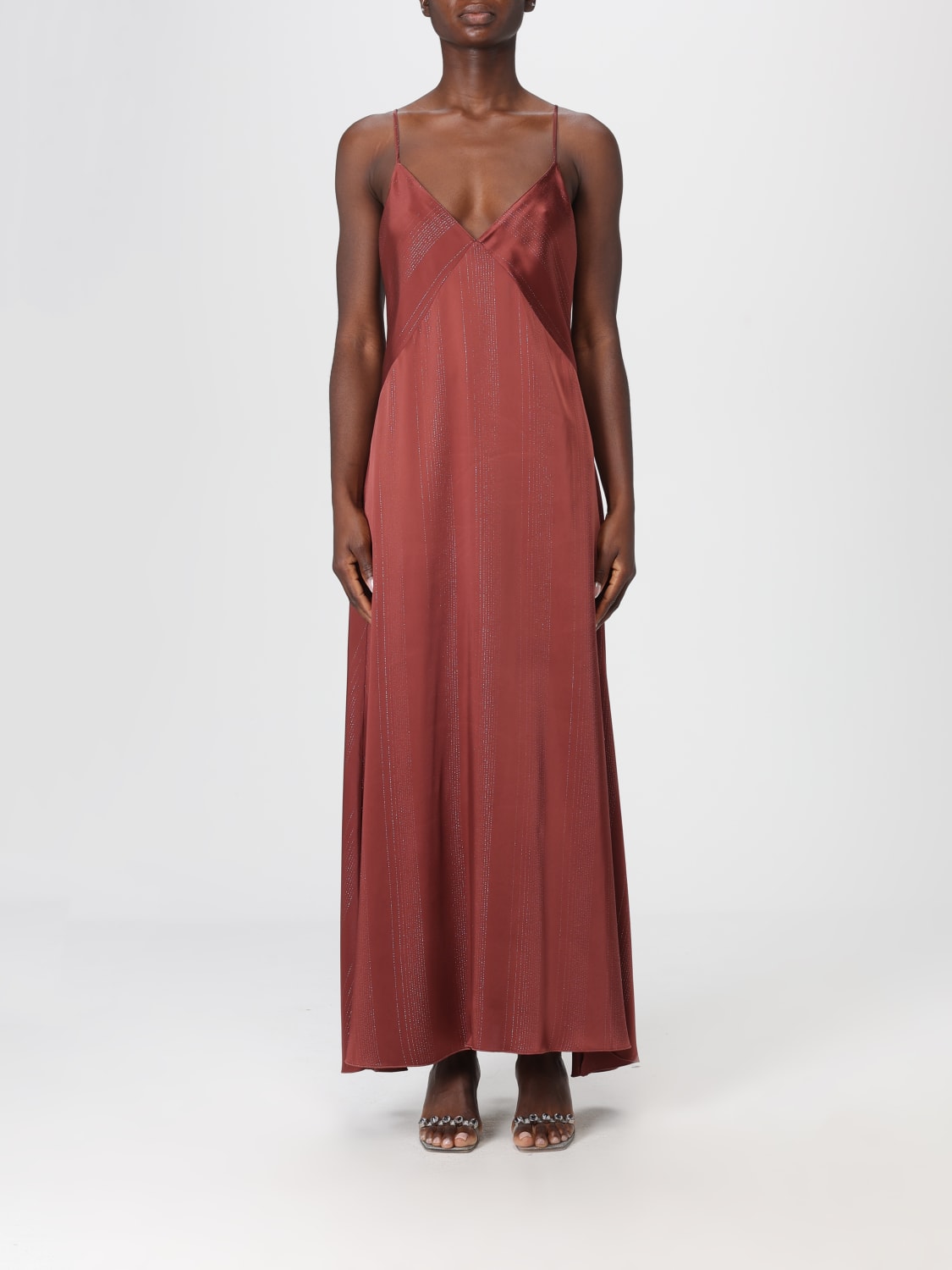 FORTE FORTE ABITO: Abito di raso Forte Forte, Rosa - Img 1