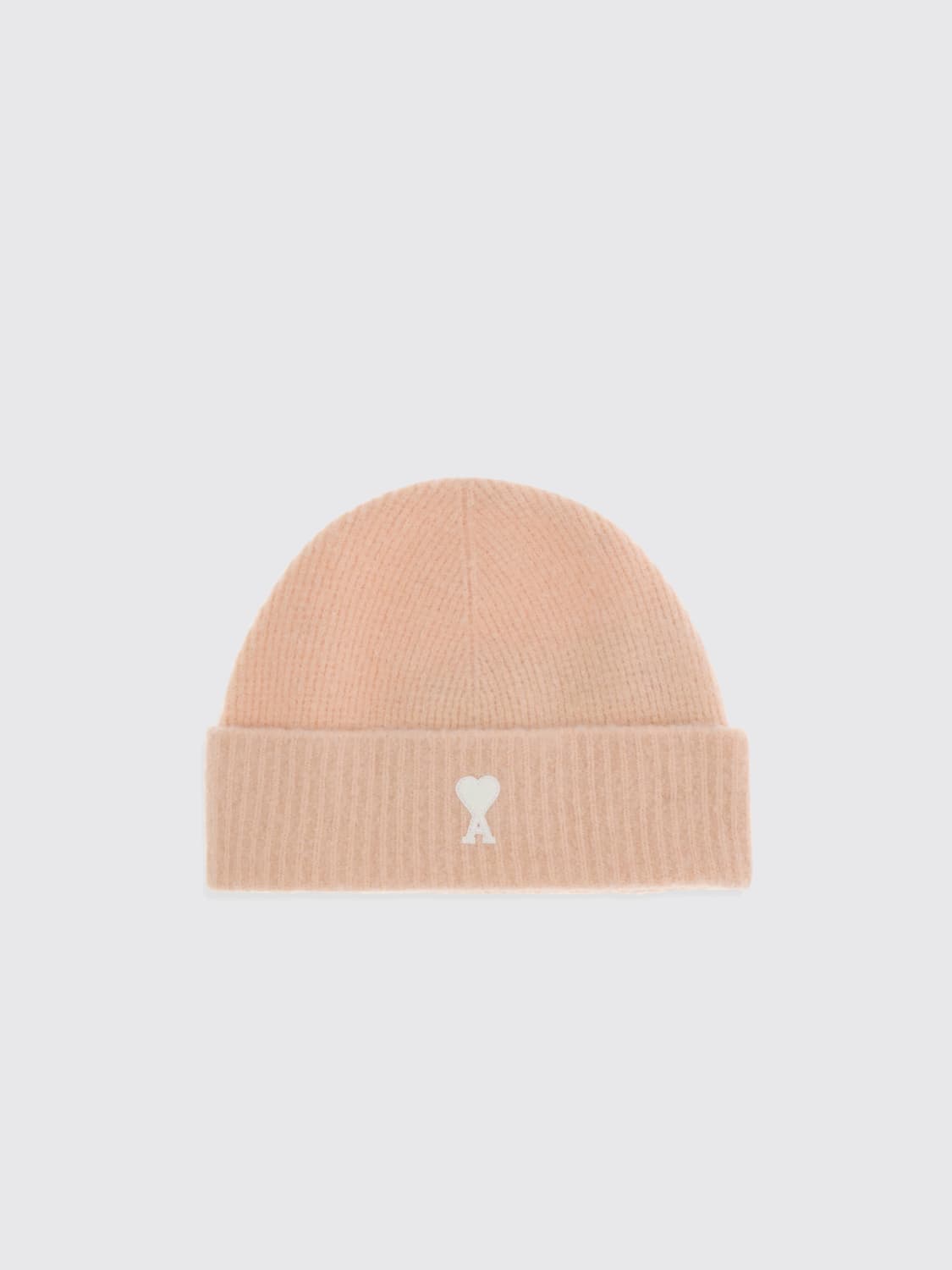 AMI PARIS HAT: Hat men Ami Paris, Blush Pink - Img 1