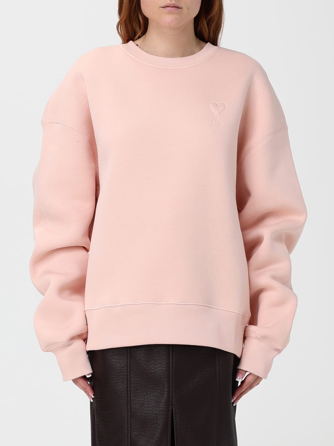 AMI PARIS SWEATSHIRT: Sweatshirt damen Ami Paris, Puder - Img 1