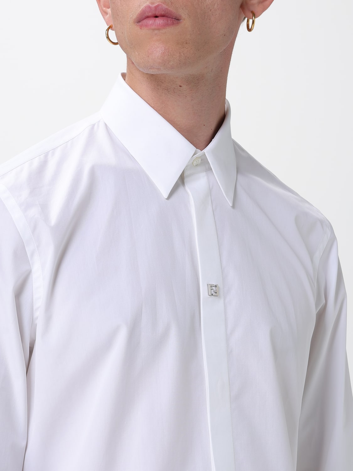 FENDI SHIRT: Shirt men Fendi, White - Img 5