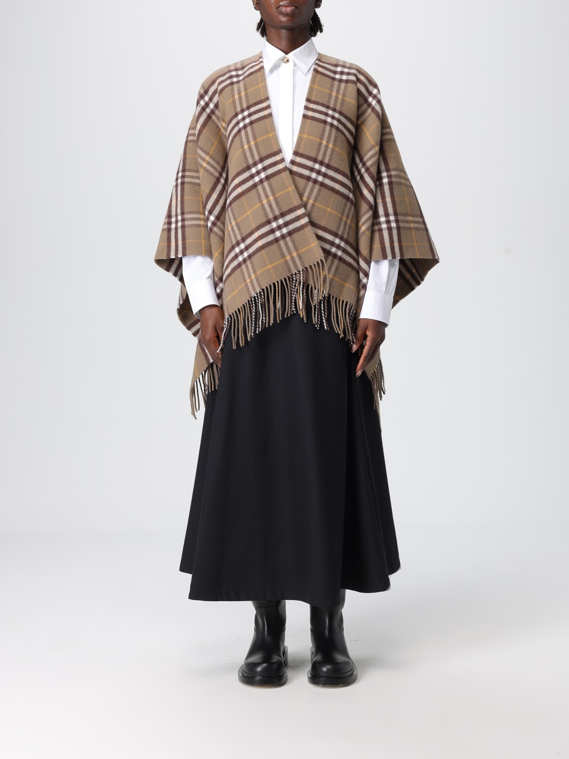 BURBERRY COAT: Coat woman Burberry, Beige - Img 1