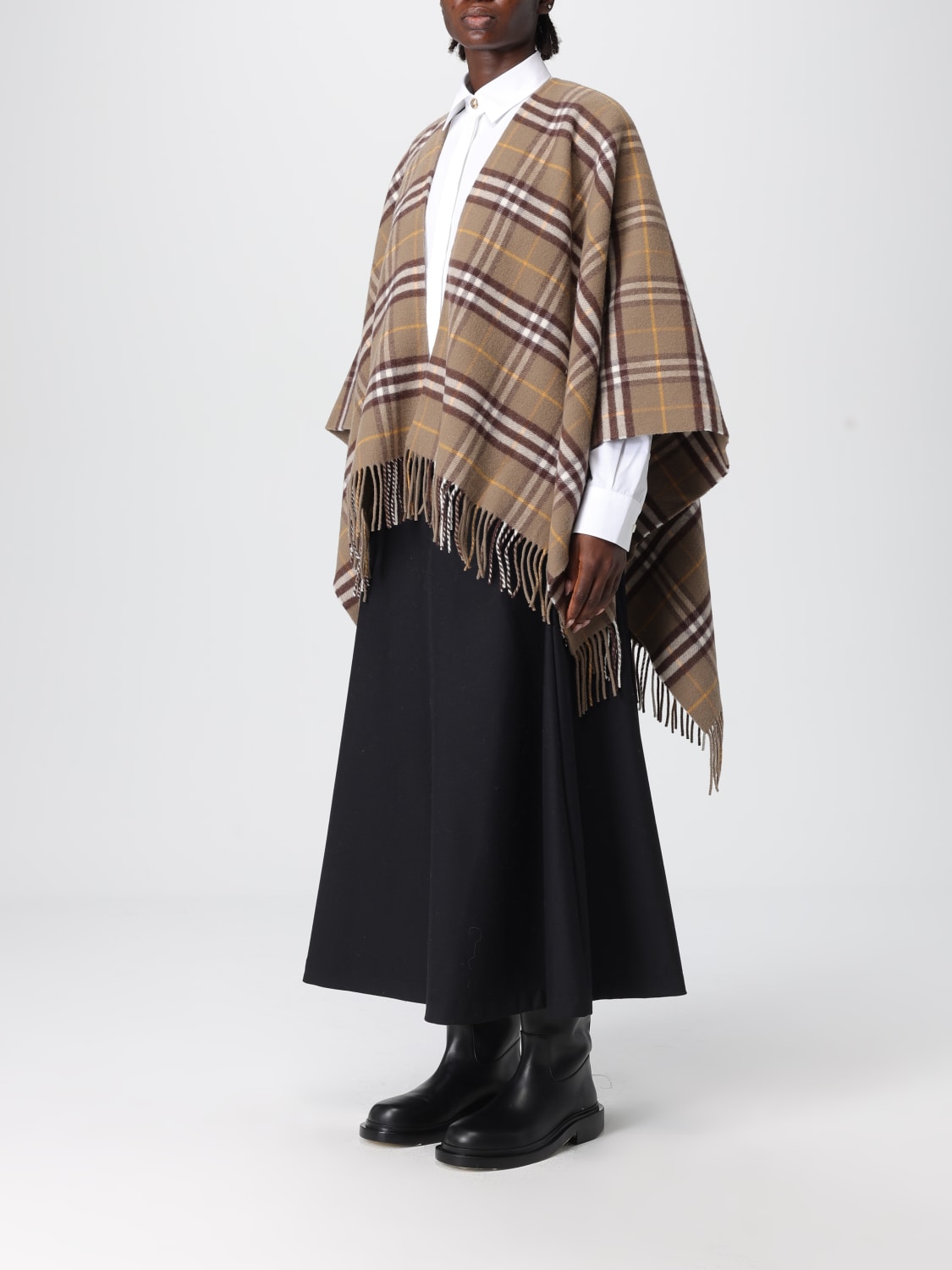 BURBERRY COAT: Coat woman Burberry, Beige - Img 4