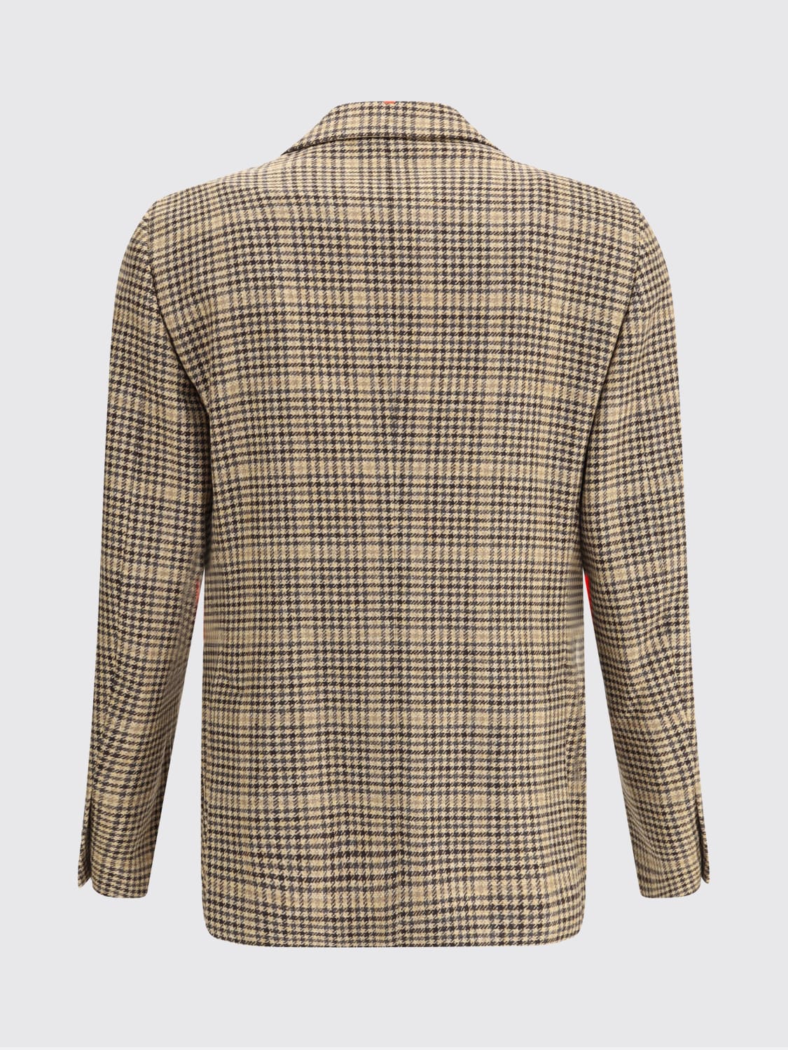 LARDINI GIACCA: Blazer in lana a quadretti Lardini, Beige - Img 2