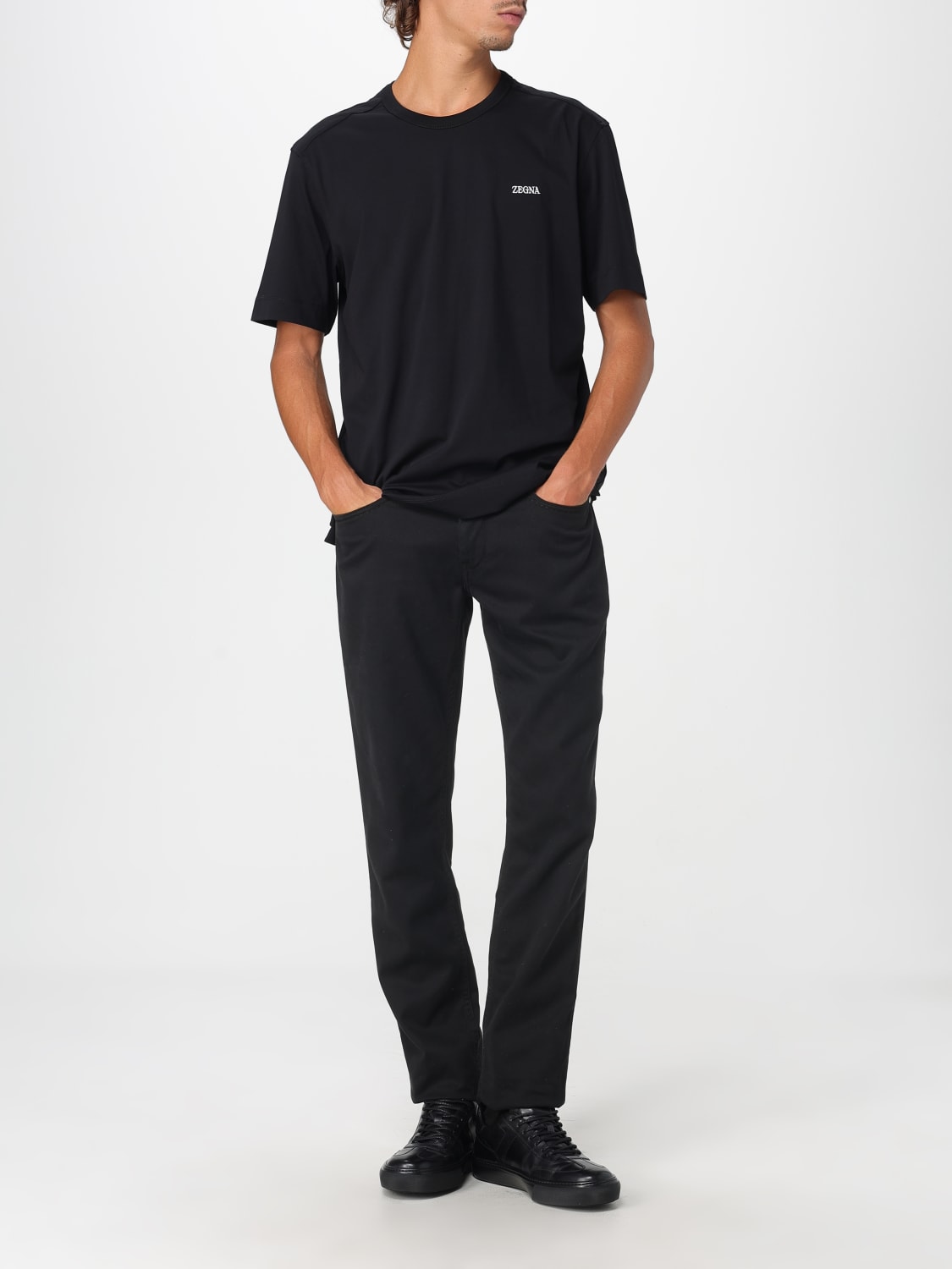 ZEGNA CAMISETA: Polo hombre Zegna, Negro - Img 2