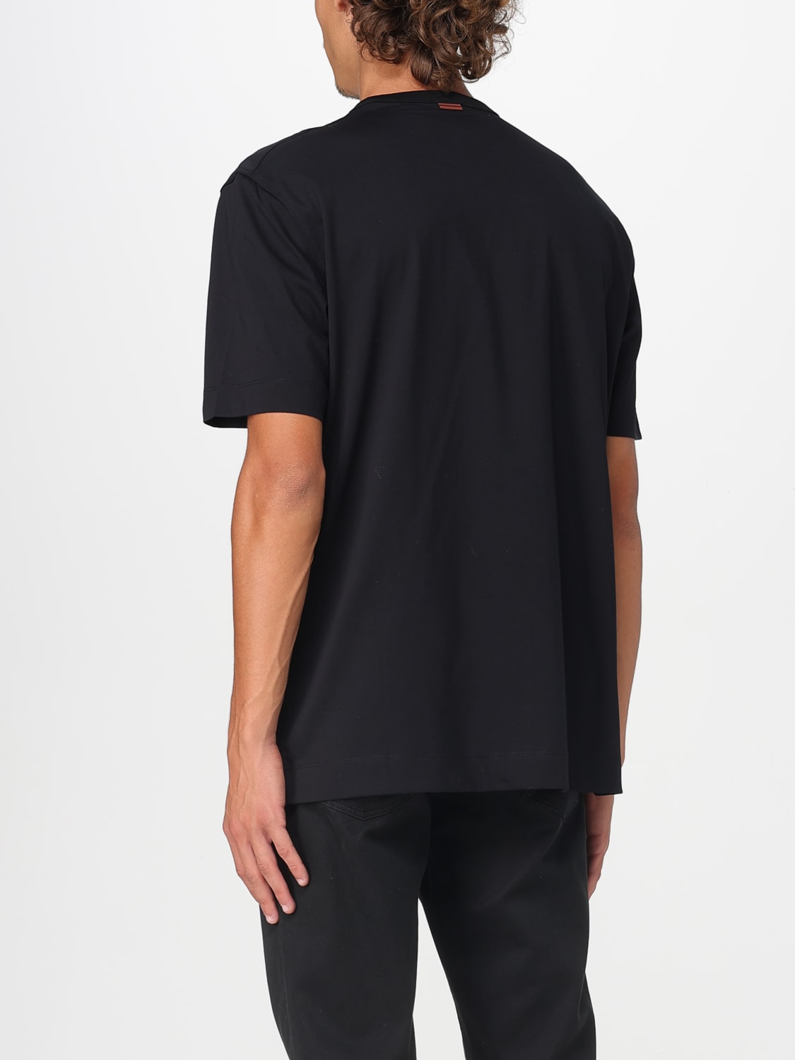 ZEGNA CAMISETA: Polo hombre Zegna, Negro - Img 3