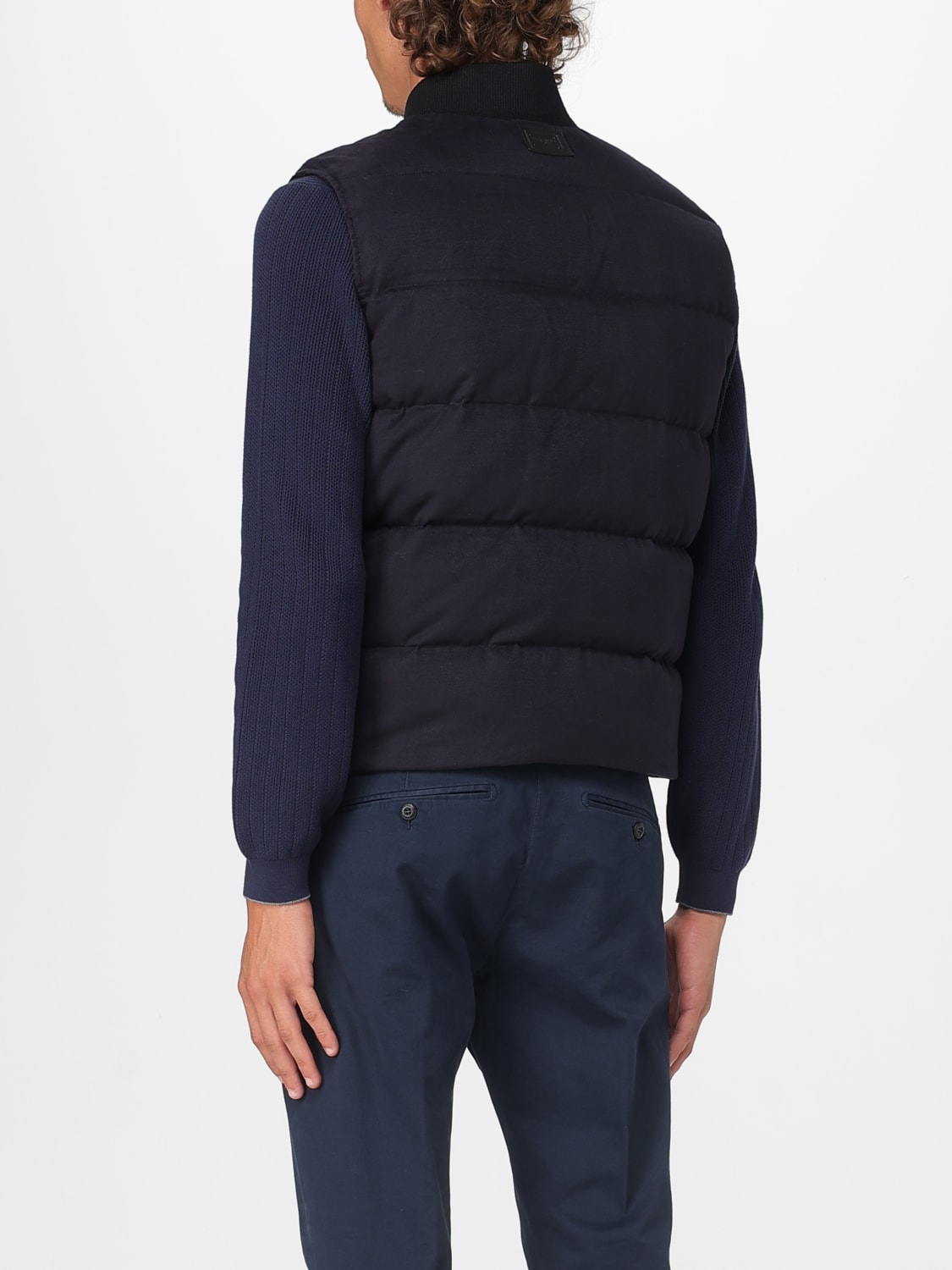 DOLCE & GABBANA GILET: Gilet reversibile Dolce & Gabbana in misto cotone , Fantasia - Img 3