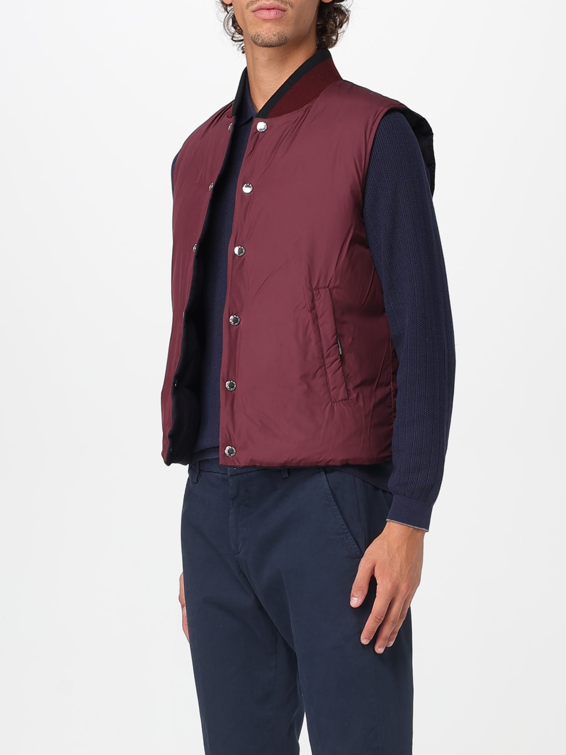 DOLCE & GABBANA GILET: Gilet reversibile Dolce & Gabbana in misto cotone , Fantasia - Img 4