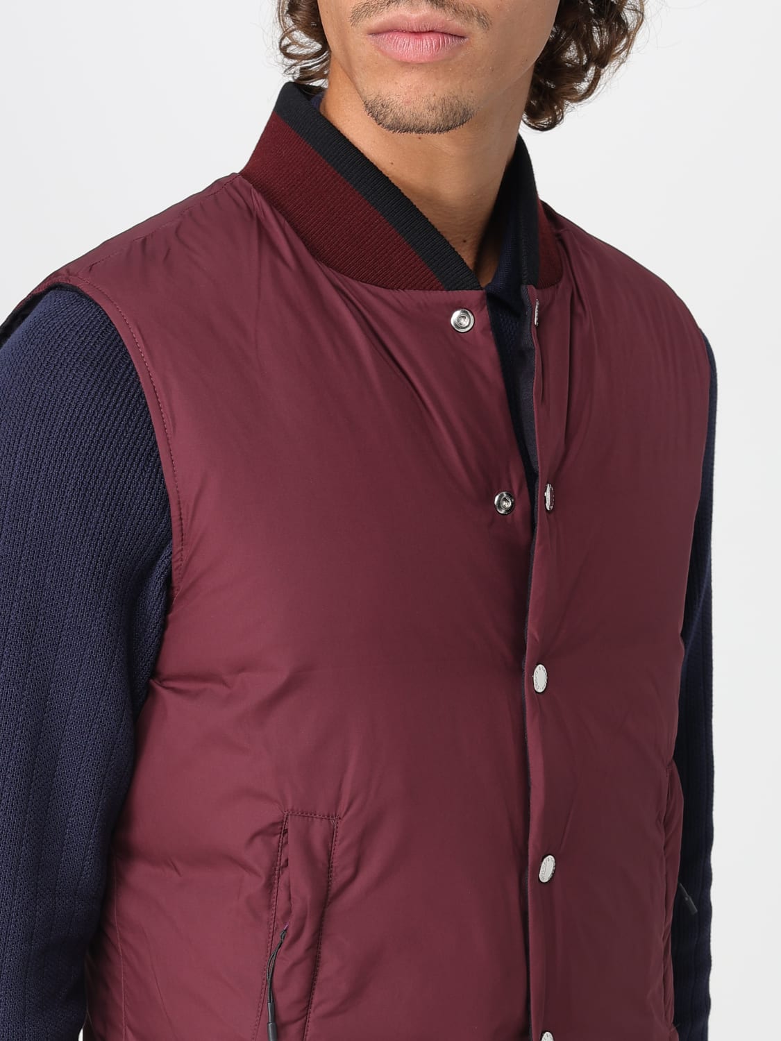 DOLCE & GABBANA GILET: Gilet reversibile Dolce & Gabbana in misto cotone , Fantasia - Img 5