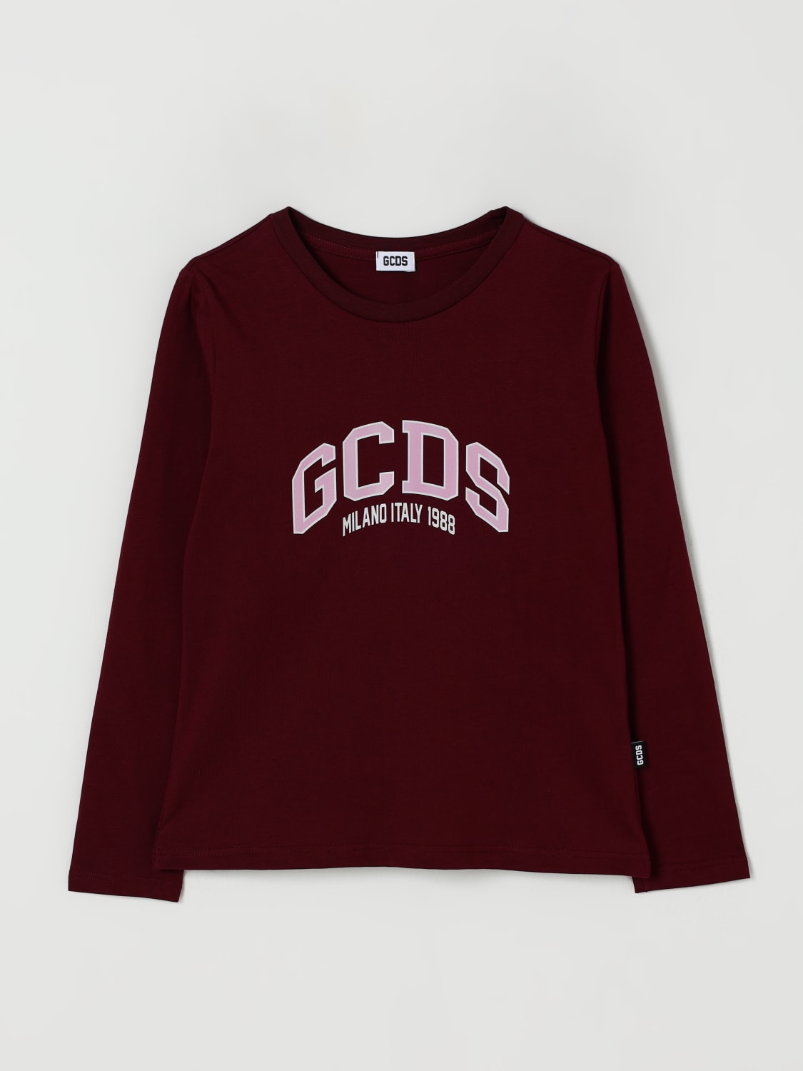 GCDS JUNIOR T-SHIRT: T-shirt kids GCDS Junior, Burgundy - Img 1
