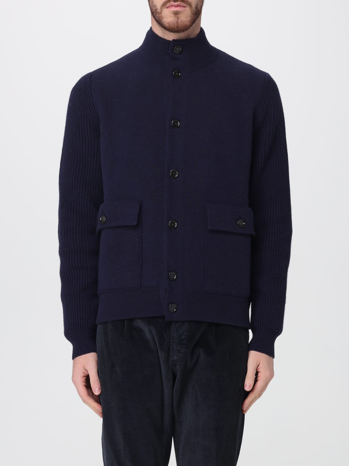 LARDINI SWEATER: Sweater men Lardini, Blue - Img 1