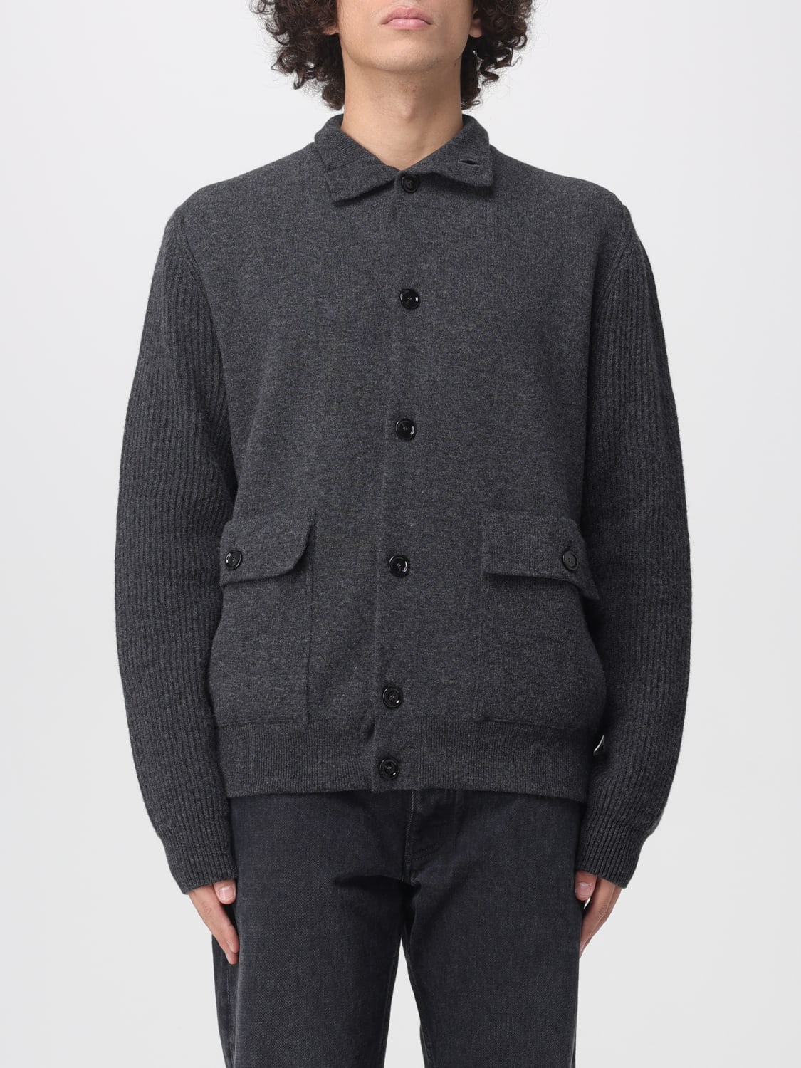 LARDINI SWEATER: Sweater men Lardini, Grey - Img 1