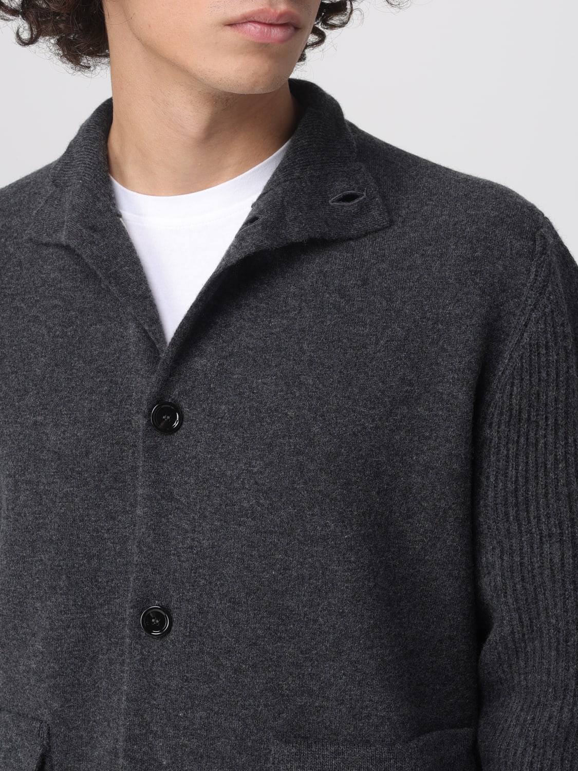 LARDINI SWEATER: Sweater men Lardini, Grey - Img 4