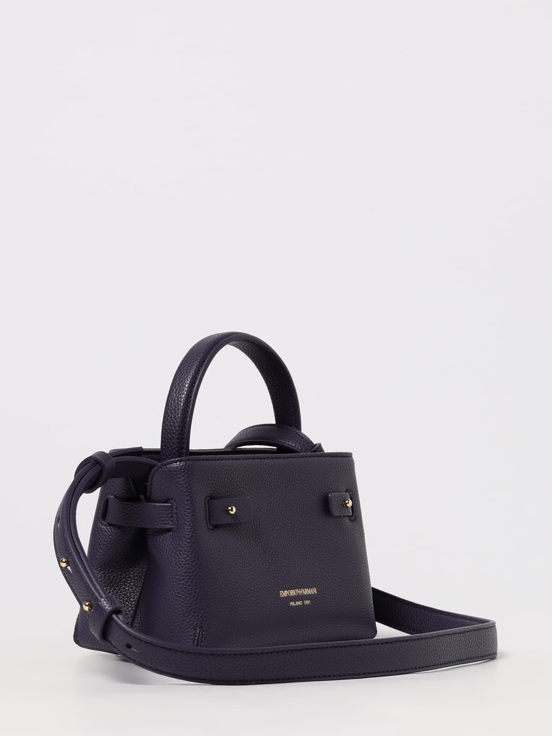 EMPORIO ARMANI MINI BOLSO: Mini bolso mujer Emporio Armani, Azul Oscuro - Img 2