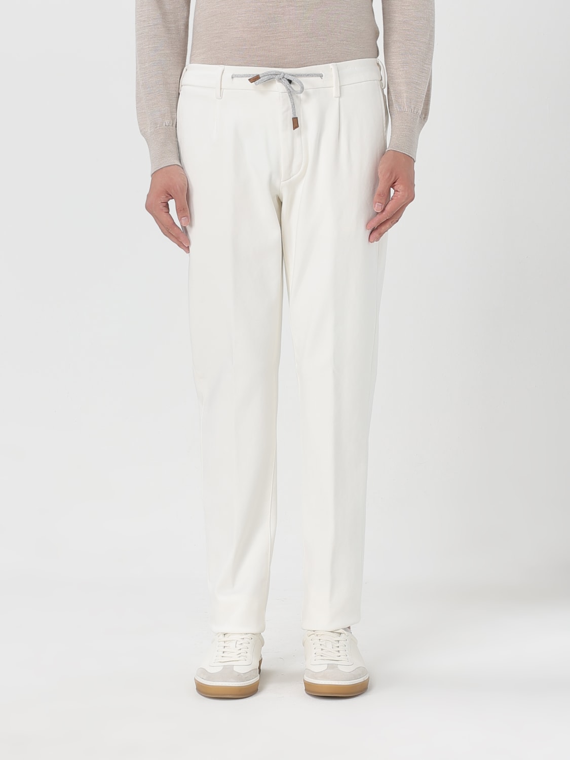 ELEVENTY HOSE: Hose herren Eleventy, Weiß - Img 1