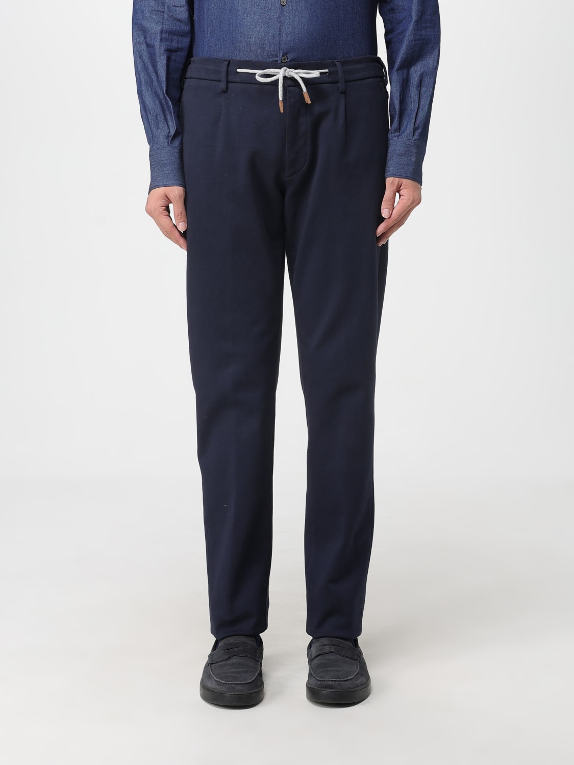 ELEVENTY HOSE: Hose herren Eleventy, Navy - Img 1