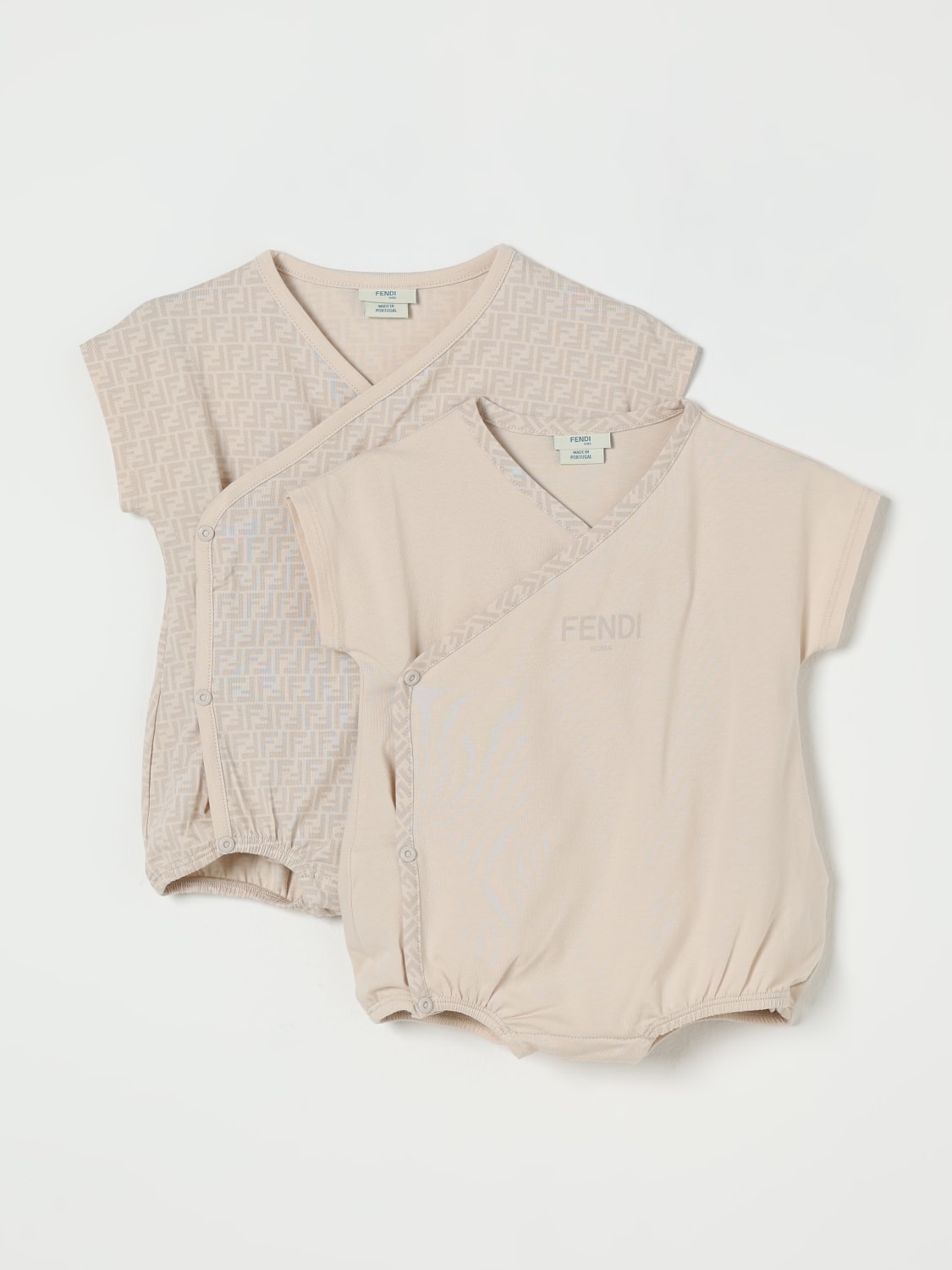 FENDI BODYSUIT: Pack kids Fendi, White - Img 1