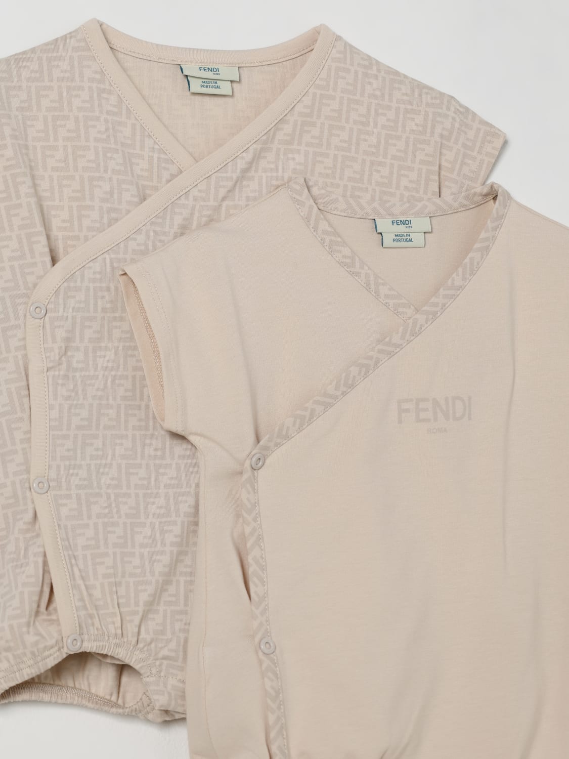 FENDI BODYSUIT: Pack kids Fendi, White - Img 3