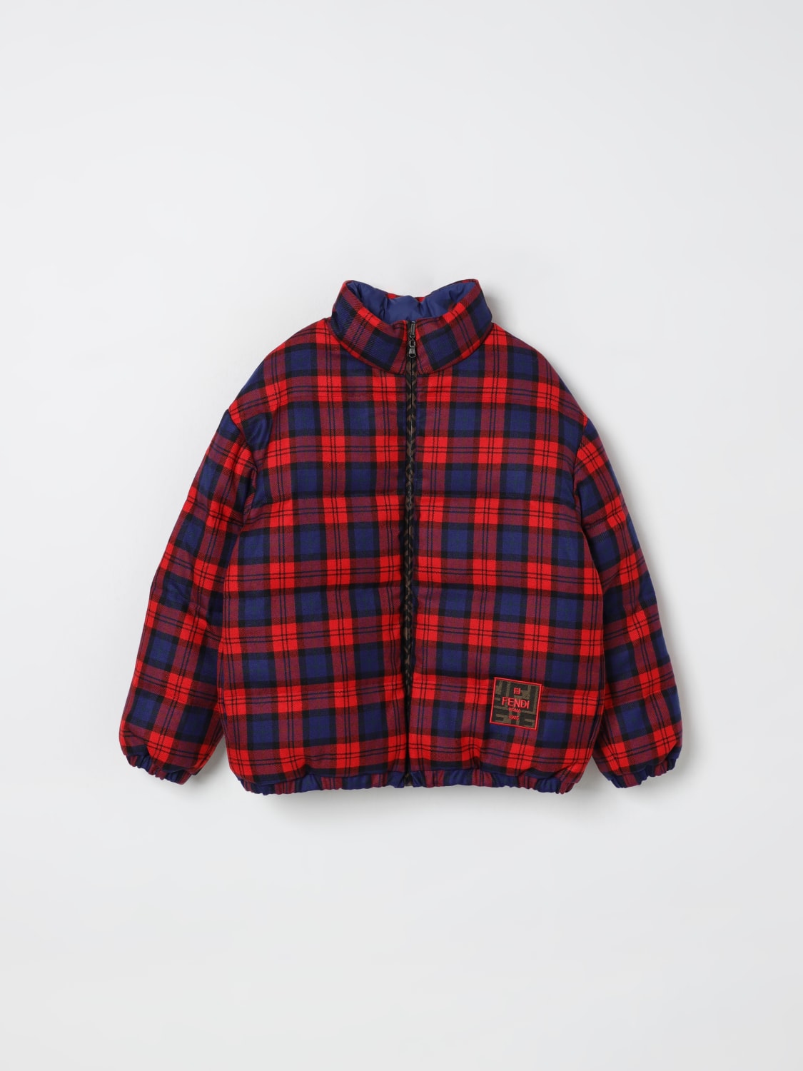 FENDI JACKET: Coat kids Fendi, Red - Img 1