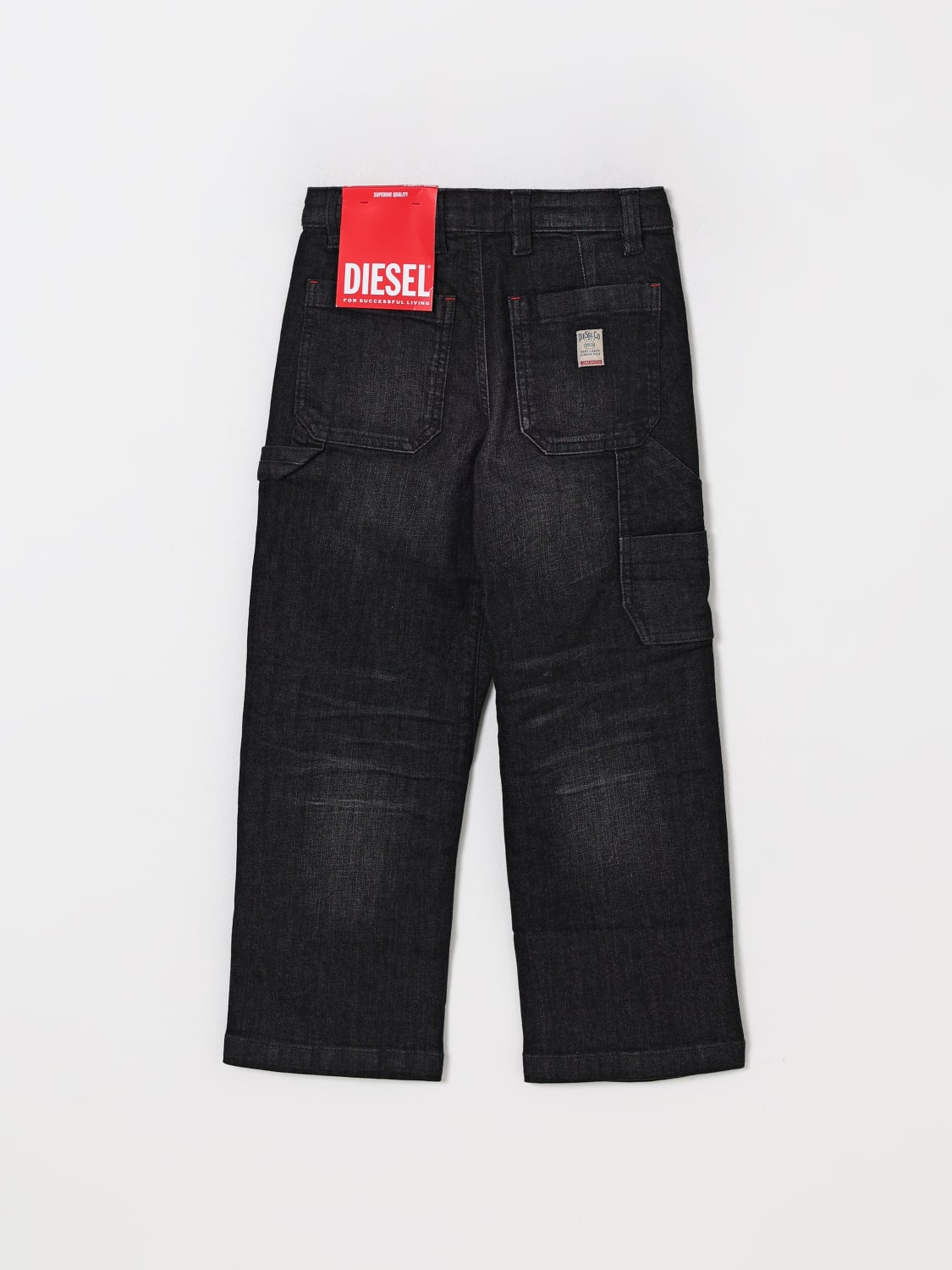 DIESEL JEANS: Jeans culotte Diesel in denim stretch , Nero - Img 2