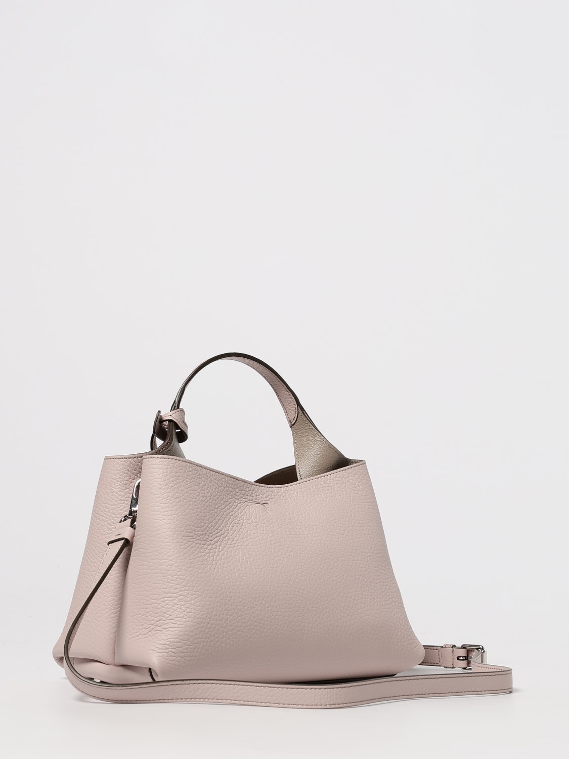 TOD'S BORSA A MANO: Borsa a mano in pelle di vitello a grana Tod's, Rosa - Img 3
