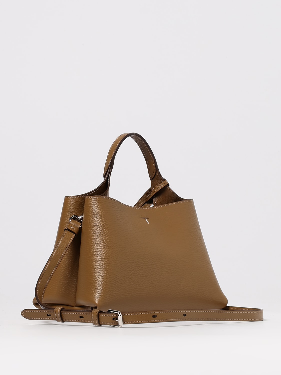 TOD'S BORSA A MANO: Borsa a mano in pelle di vitello a grana Tod's, Cuoio - Img 3