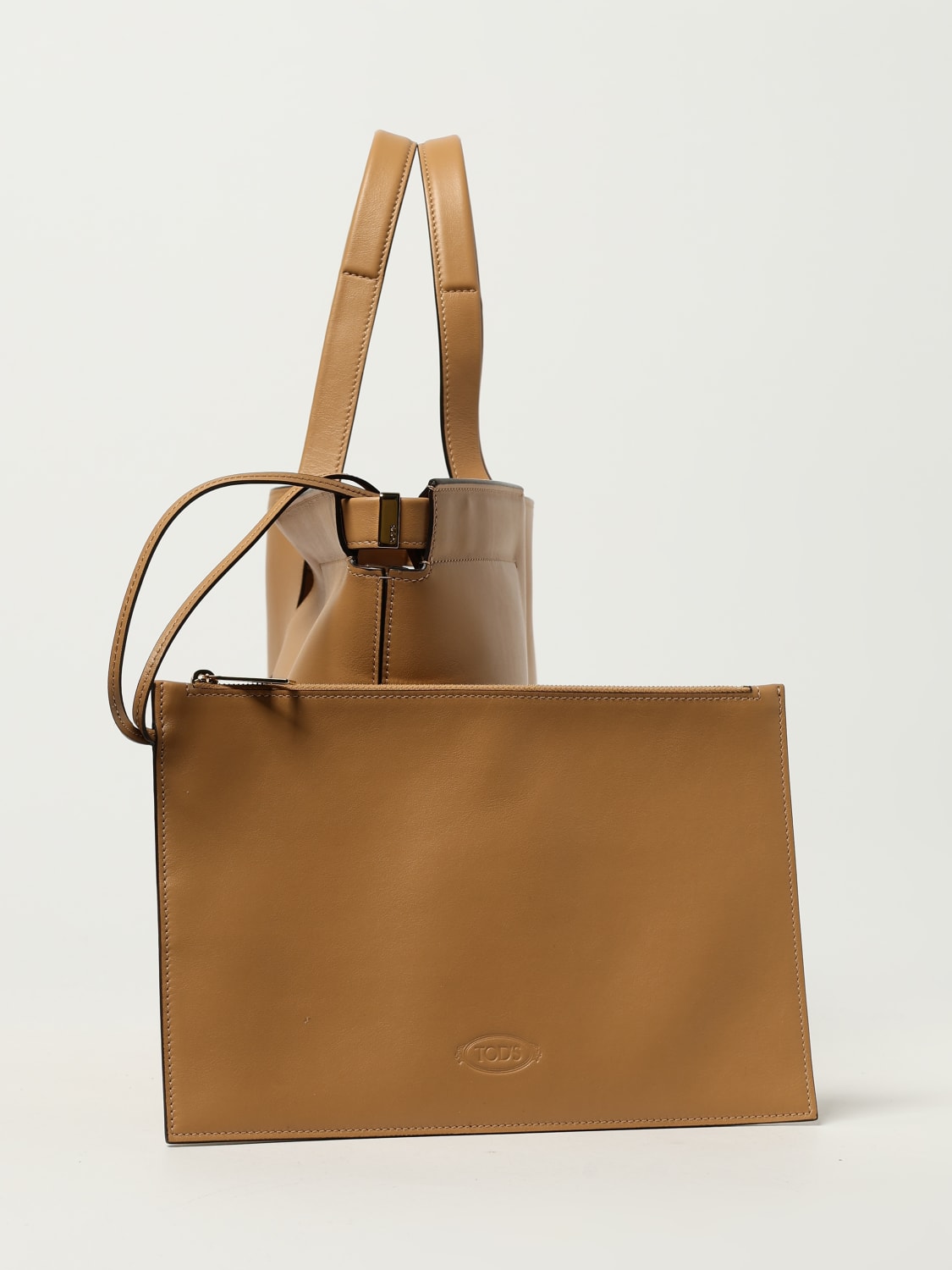 TOD'S SAC CABAS: Sac porté épaule femme Tod's, Beige - Img 3