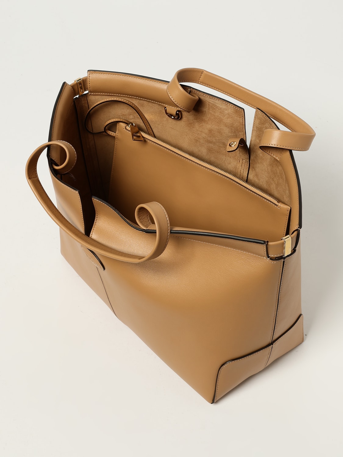 TOD'S SAC CABAS: Sac porté épaule femme Tod's, Beige - Img 4