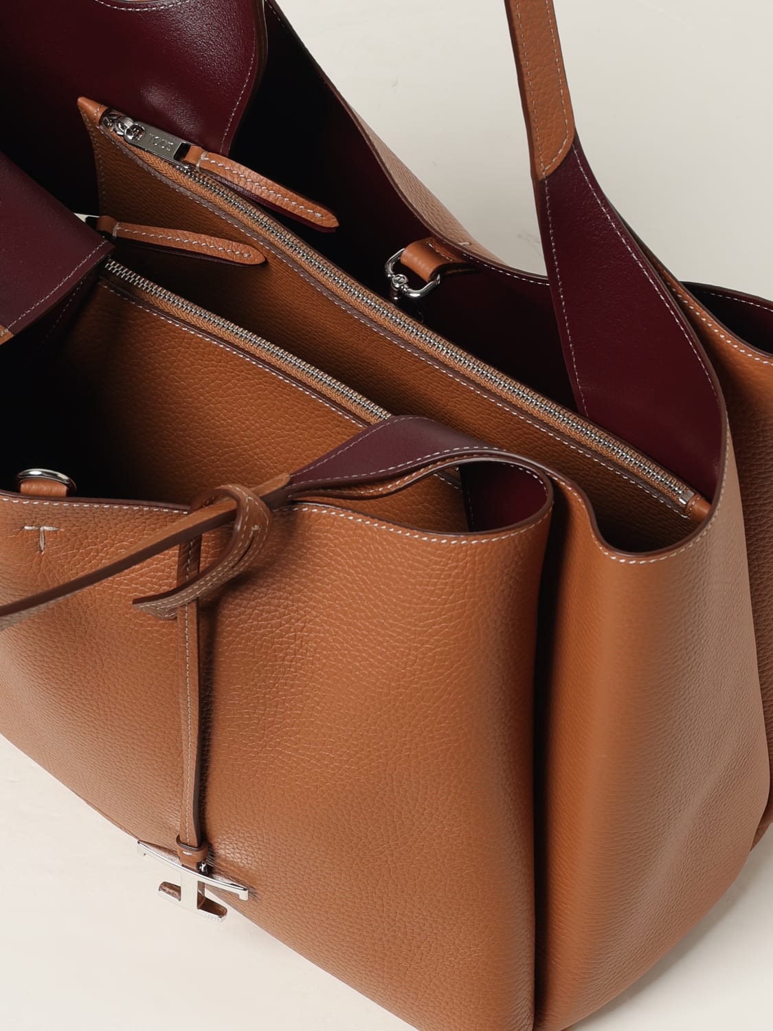 TOD'S SHOULDER BAG: Shoulder bag woman Tod's, Brown - Img 4